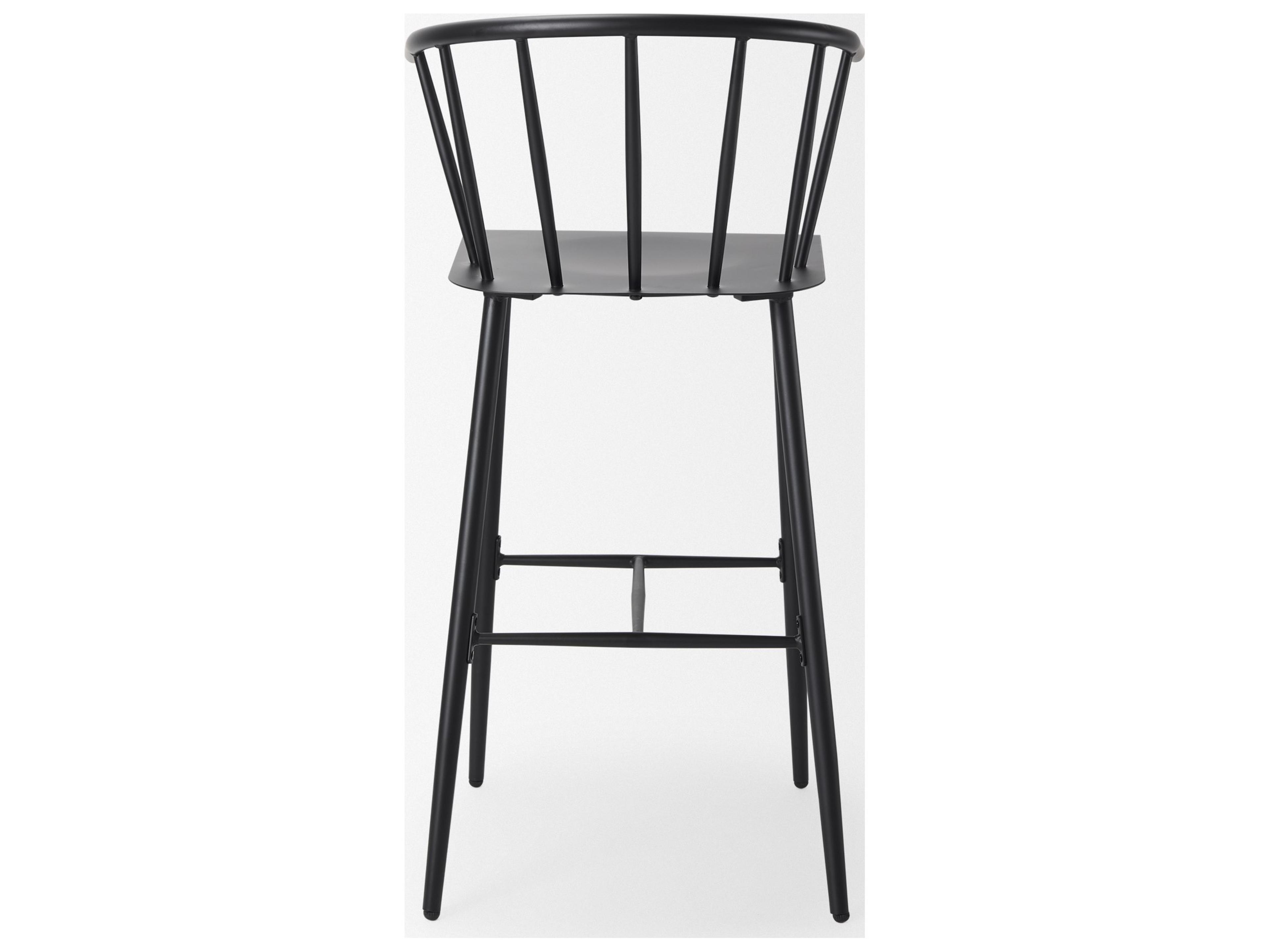 Mercana Colin Black Metal Bar Stool