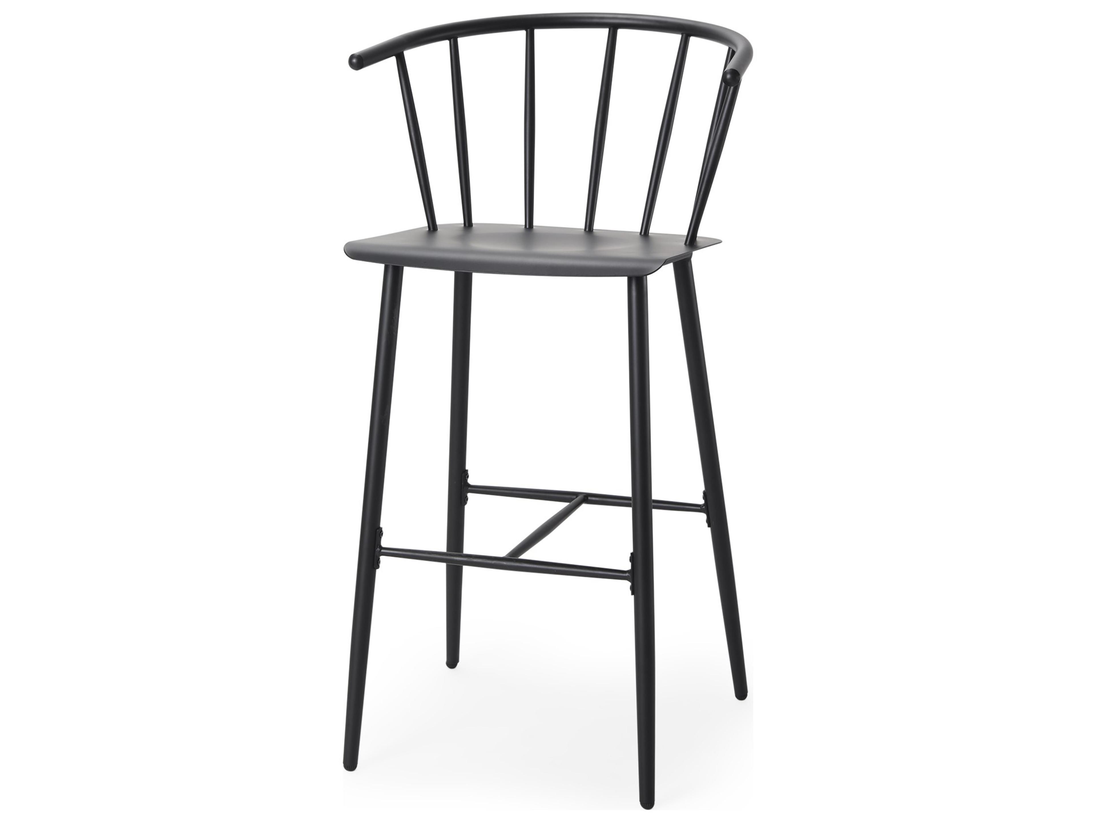 Colin Black Metal Bar Stool