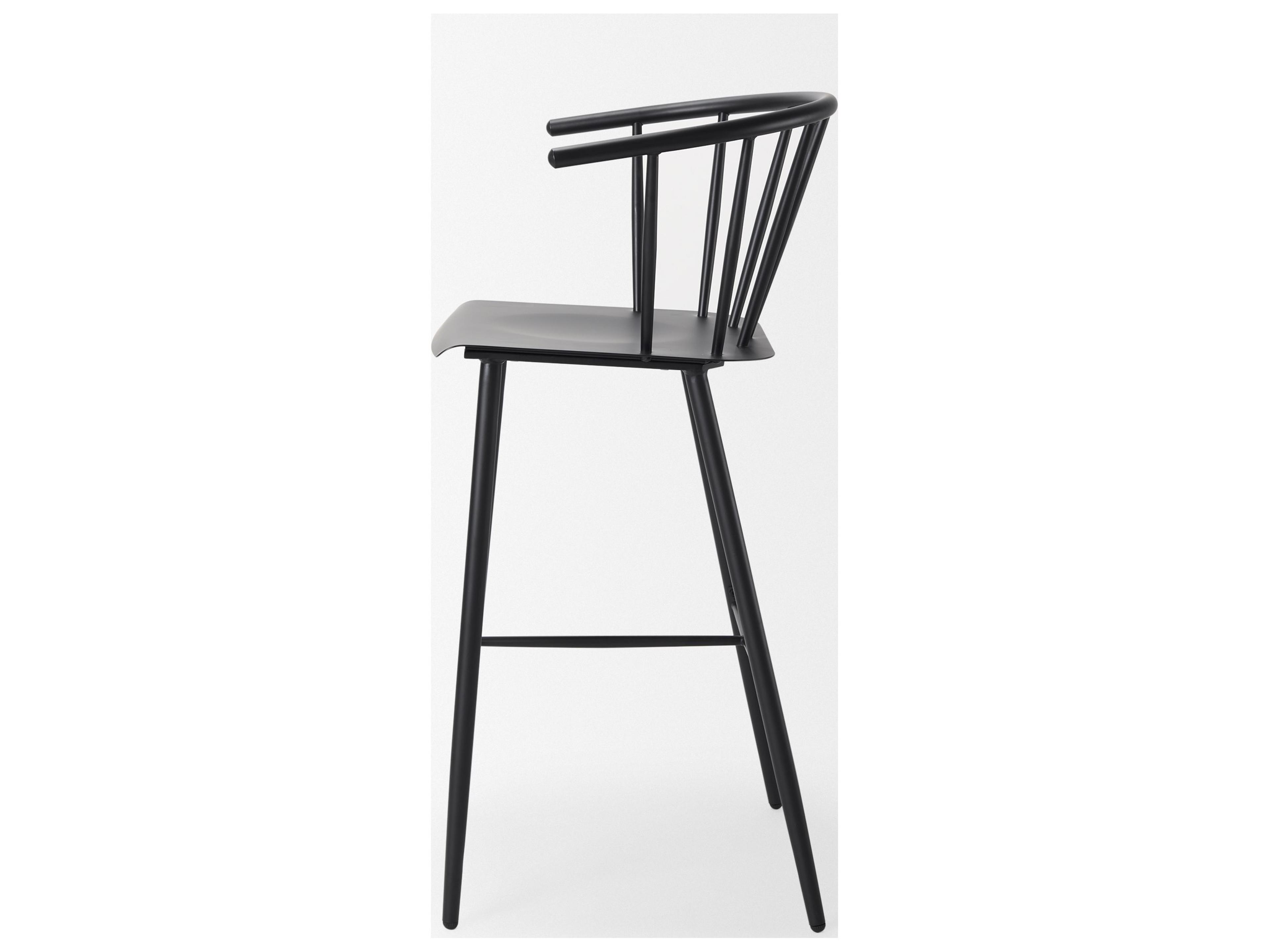 Mercana Colin Black Metal Bar Stool