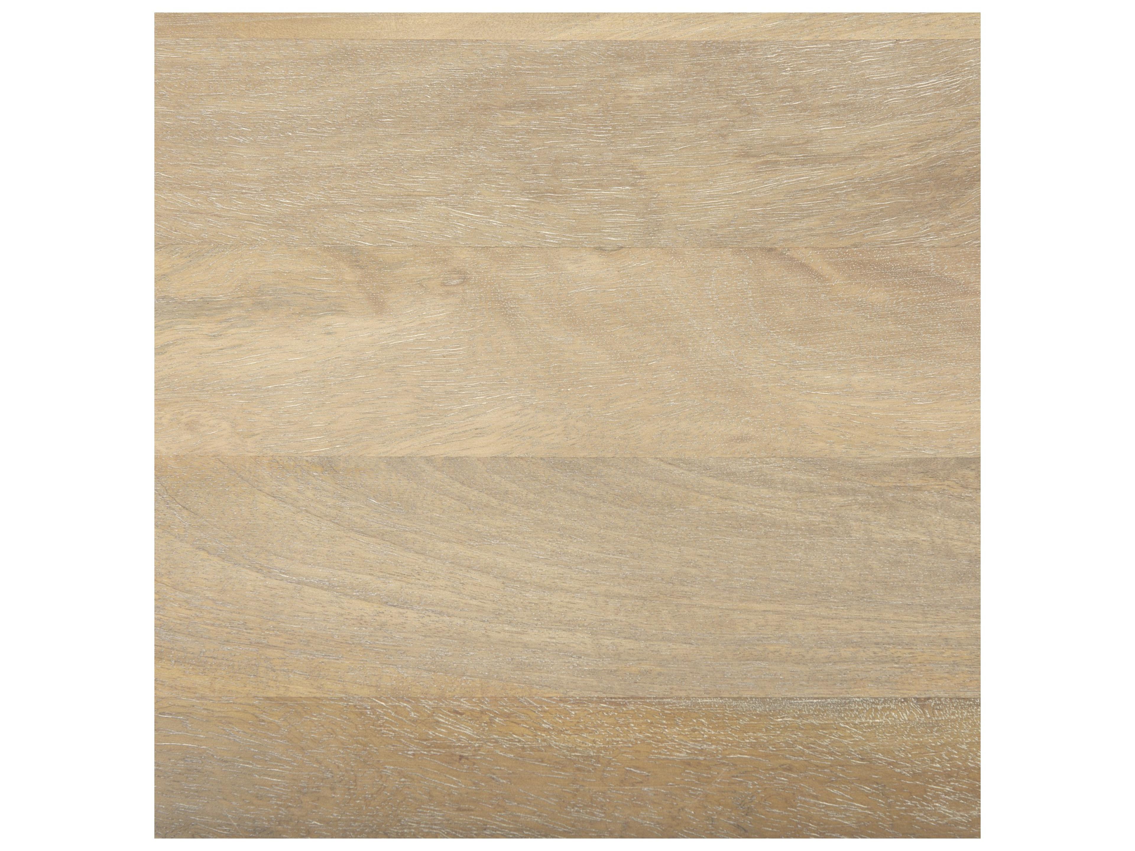 Mercana Maxton Light Brown Wood w/ Dark Gunmetal Iron Metal Dining Table