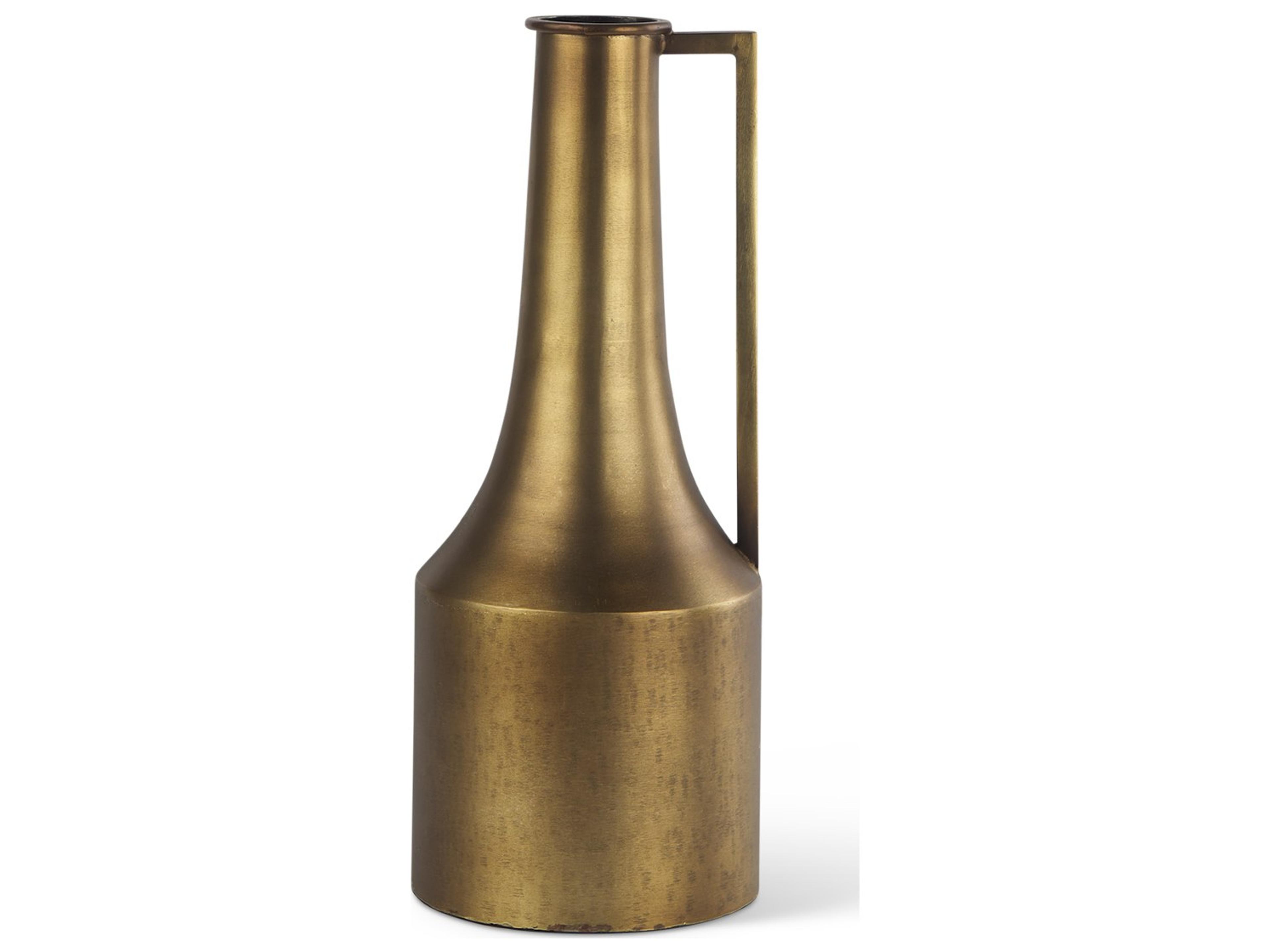 Aubrey Small 14.0H Gold Iron Flower Jug Vase