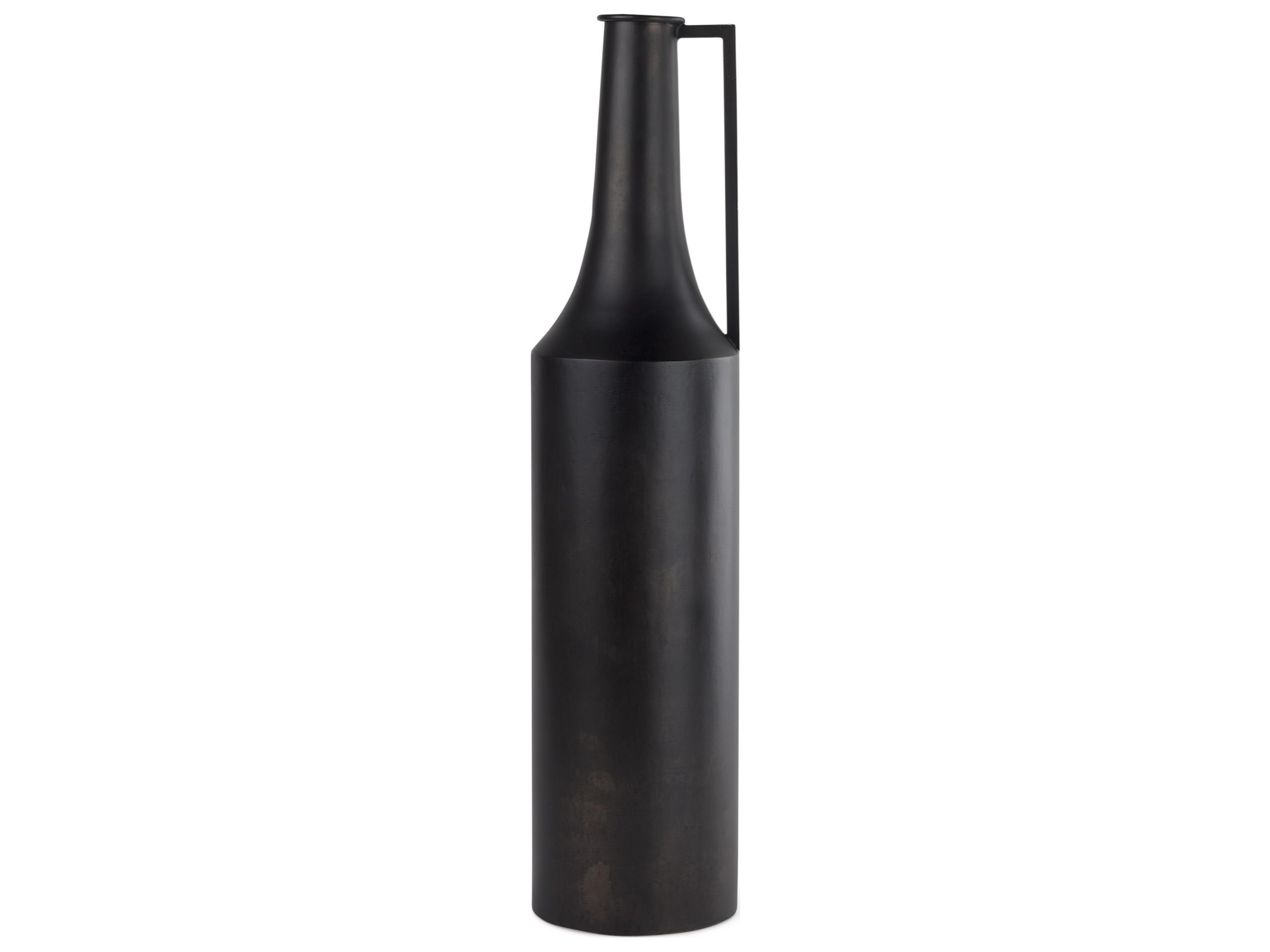 Aubrey Large 24.0H Black Iron Flower Vase