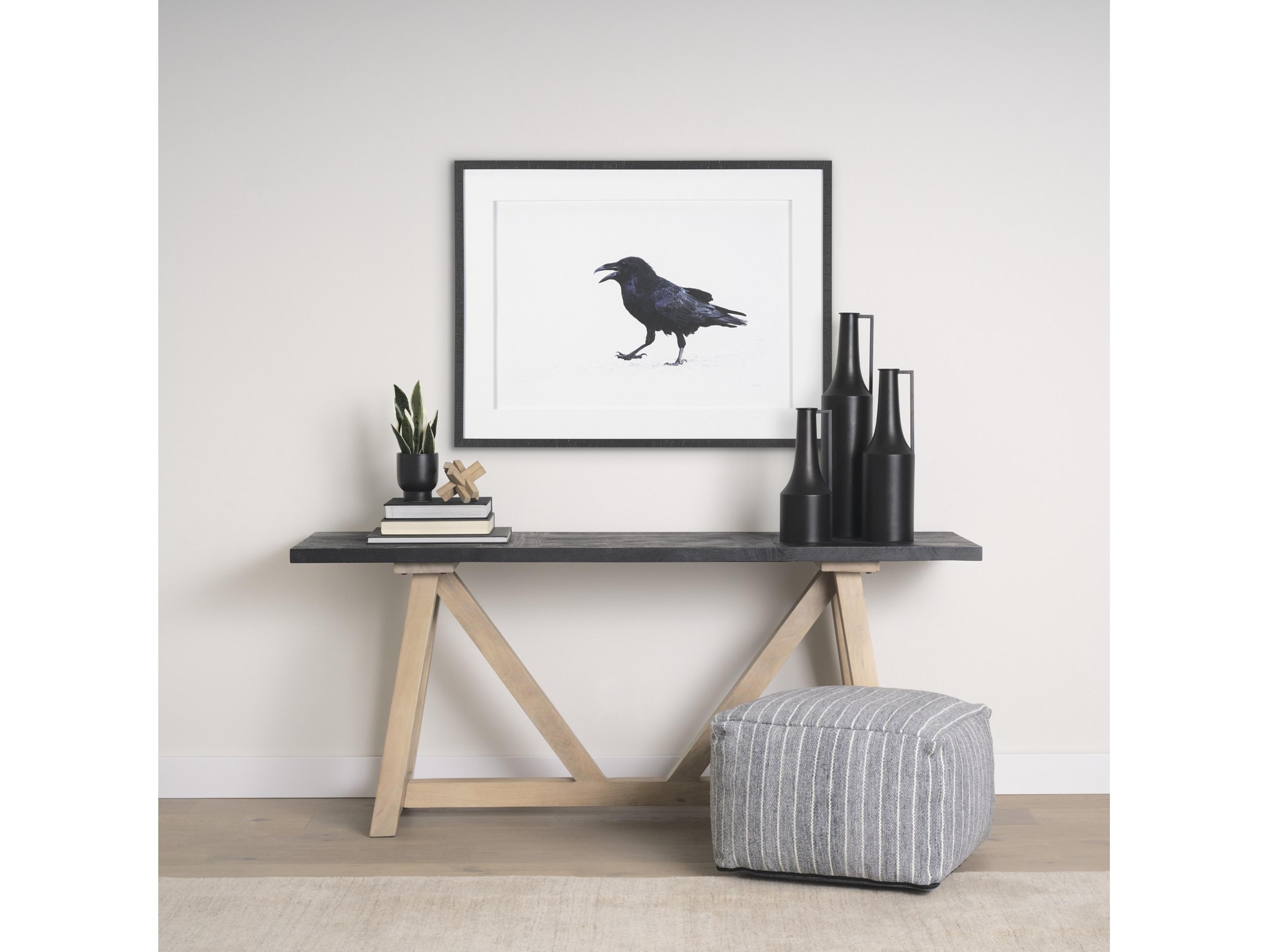 Mercana Aubrey Large 24.0H Black Iron Flower Vase