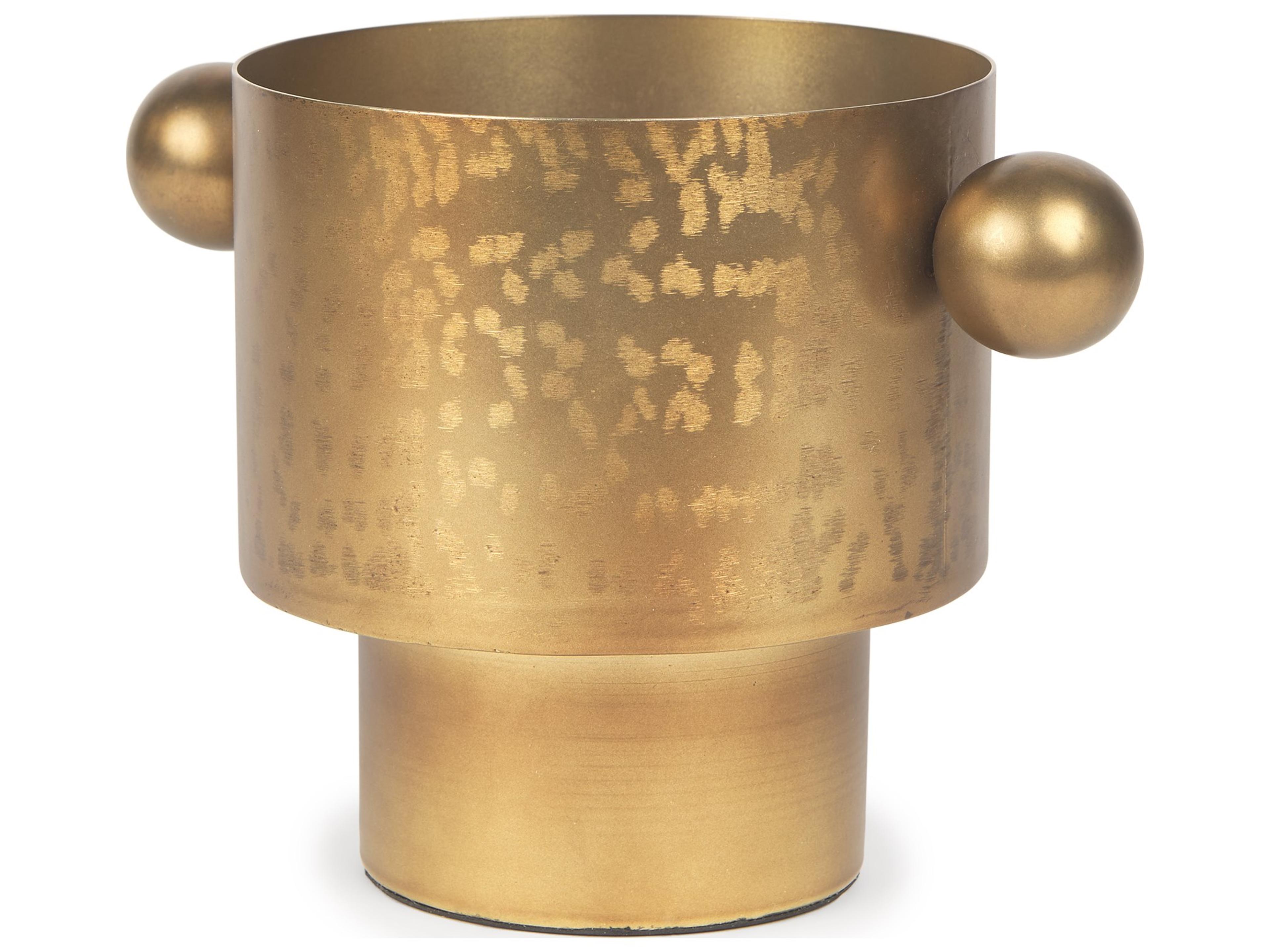 Juno 6.5H Medium Gold Iron Medium Vase