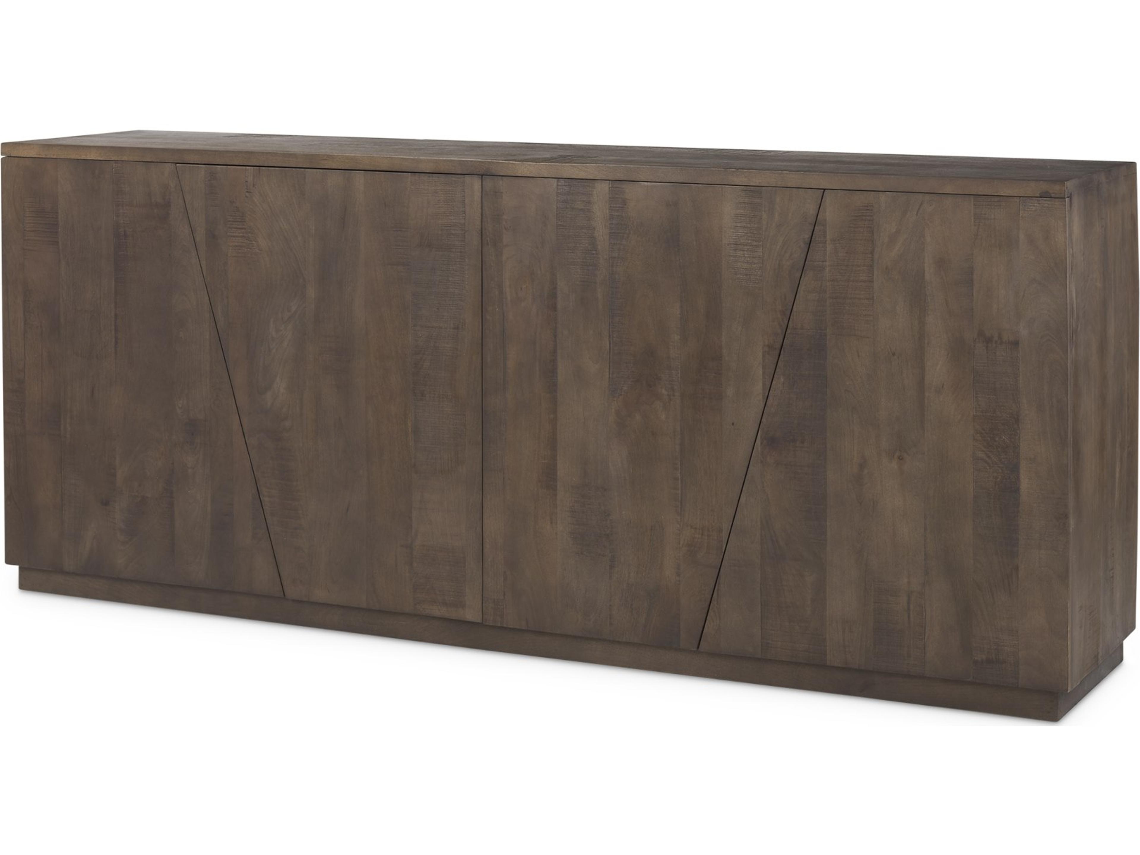 West 82.0L x 18.0W x 34.0H Wooden Angular Sideboard