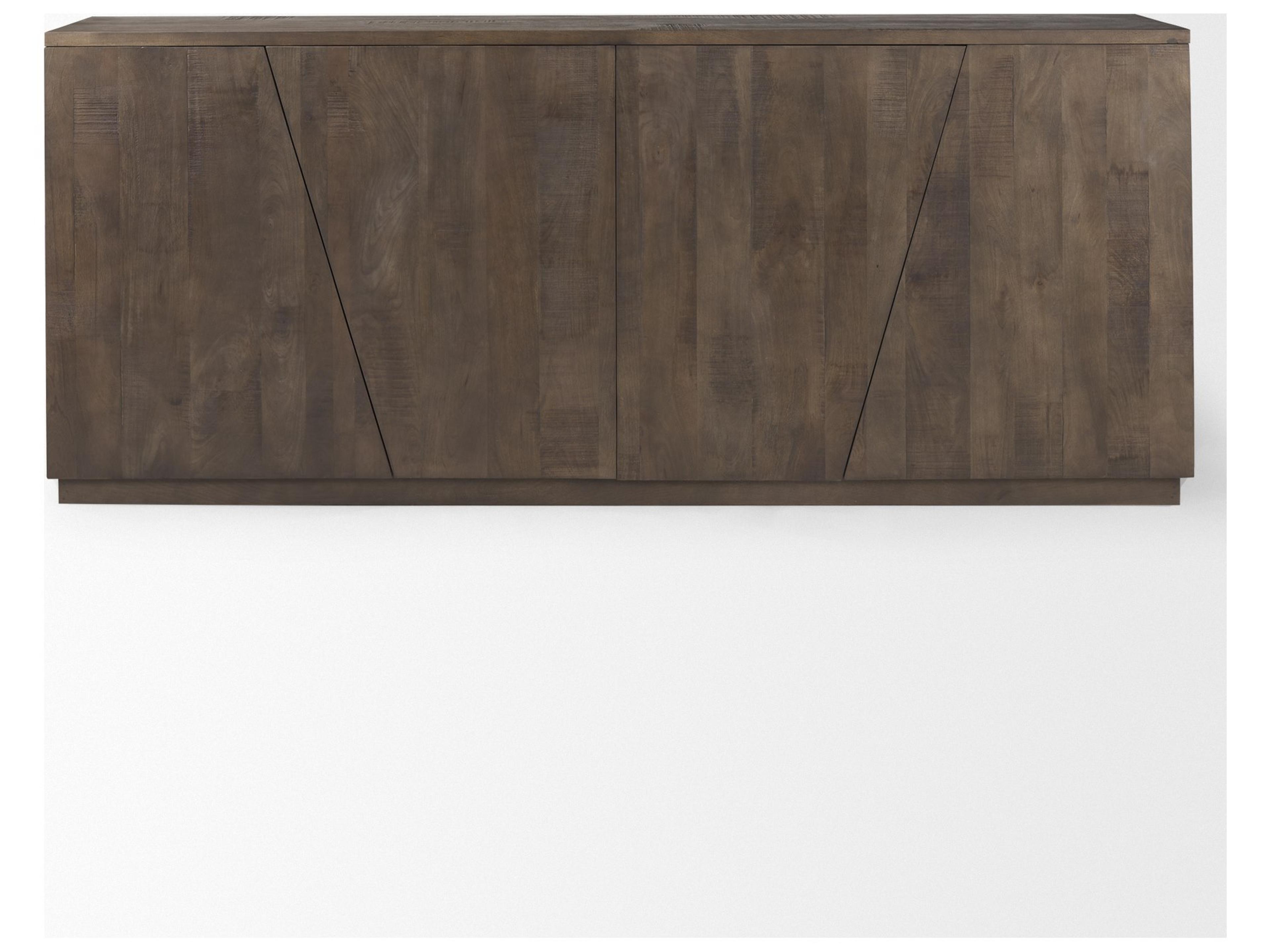 Mercana West 82.0L x 18.0W x 34.0H Wooden Angular Sideboard