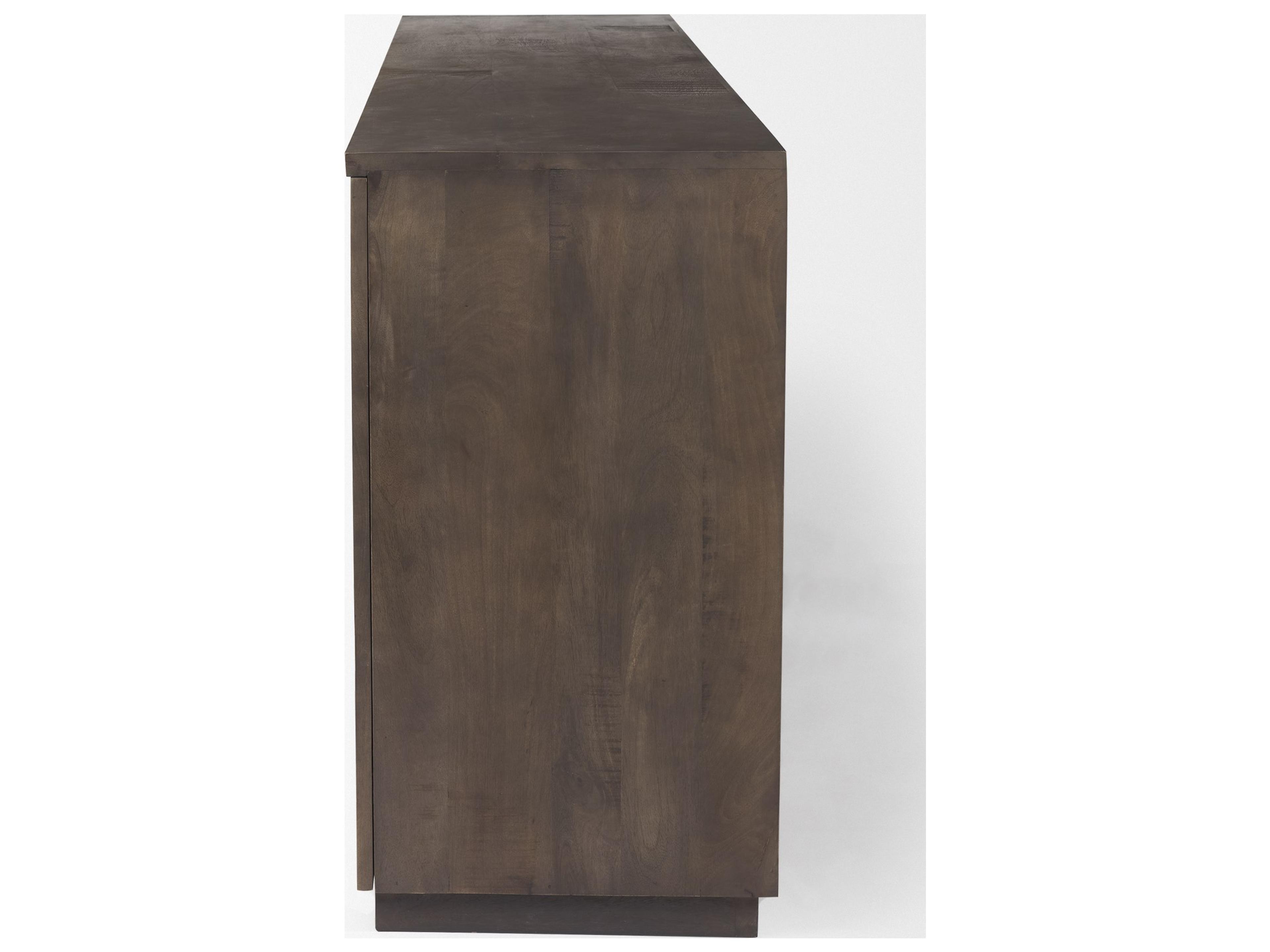 Mercana West 82.0L x 18.0W x 34.0H Wooden Angular Sideboard