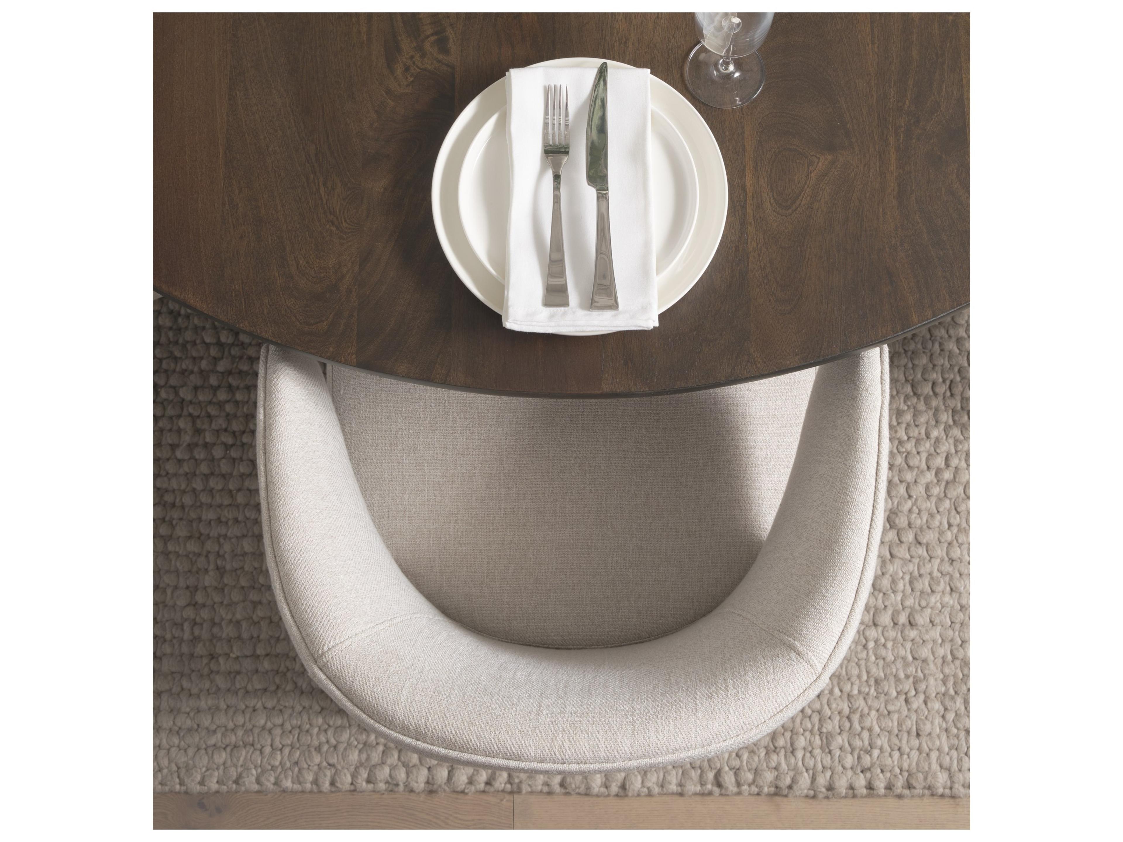 Mercana Terra Fluted Dining Table - 4 Niles Chairs - Terra Sideboard