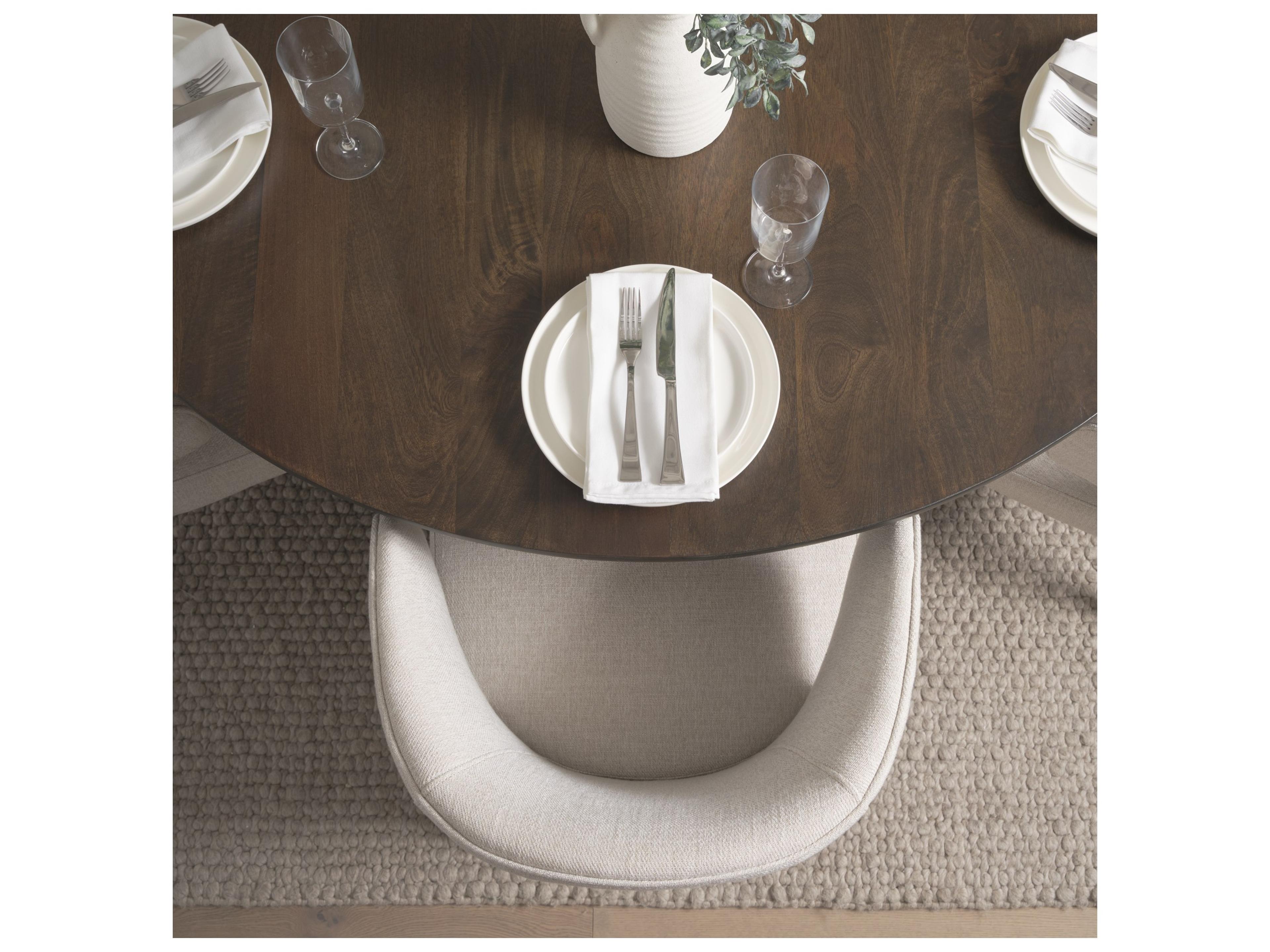 Mercana Terra Fluted Dining Table - 6 Niles Chairs - Terra Sideboard