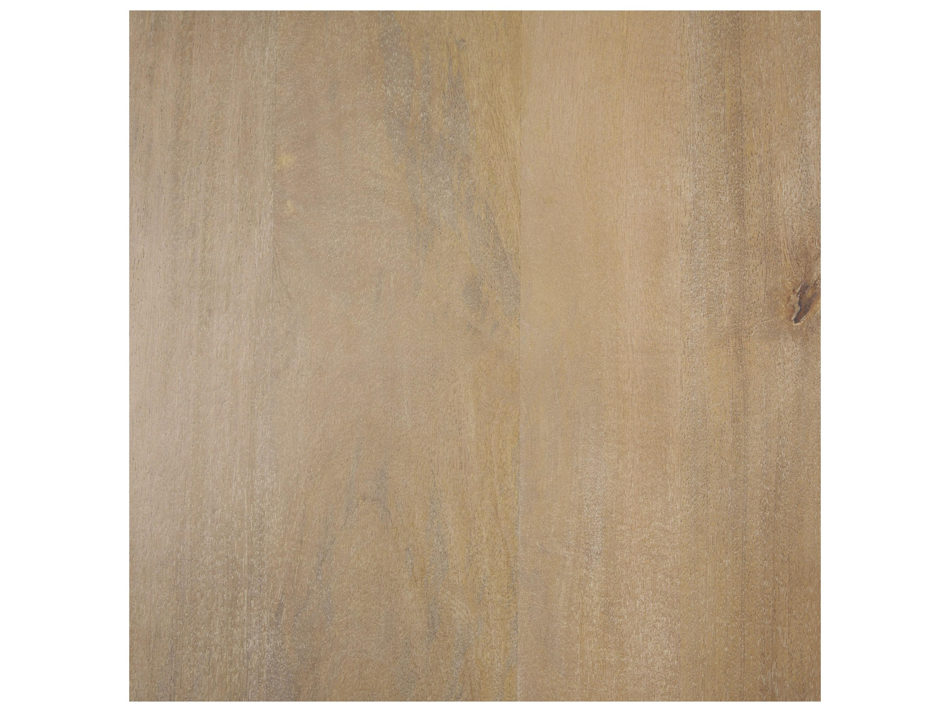 Mercana Terra 60L x 60W x 30H Light Brown Wood Round Fluted Dining Table