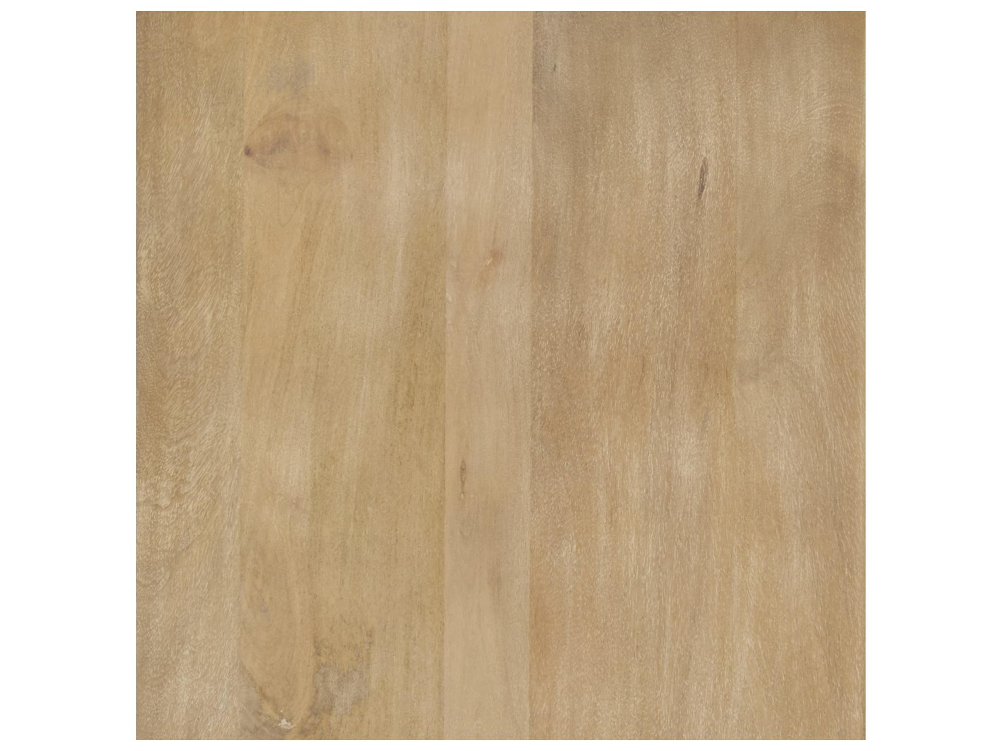 Mercana Terra 18L x 18W x 22H Light Brown Wood Fluted Round Side Table