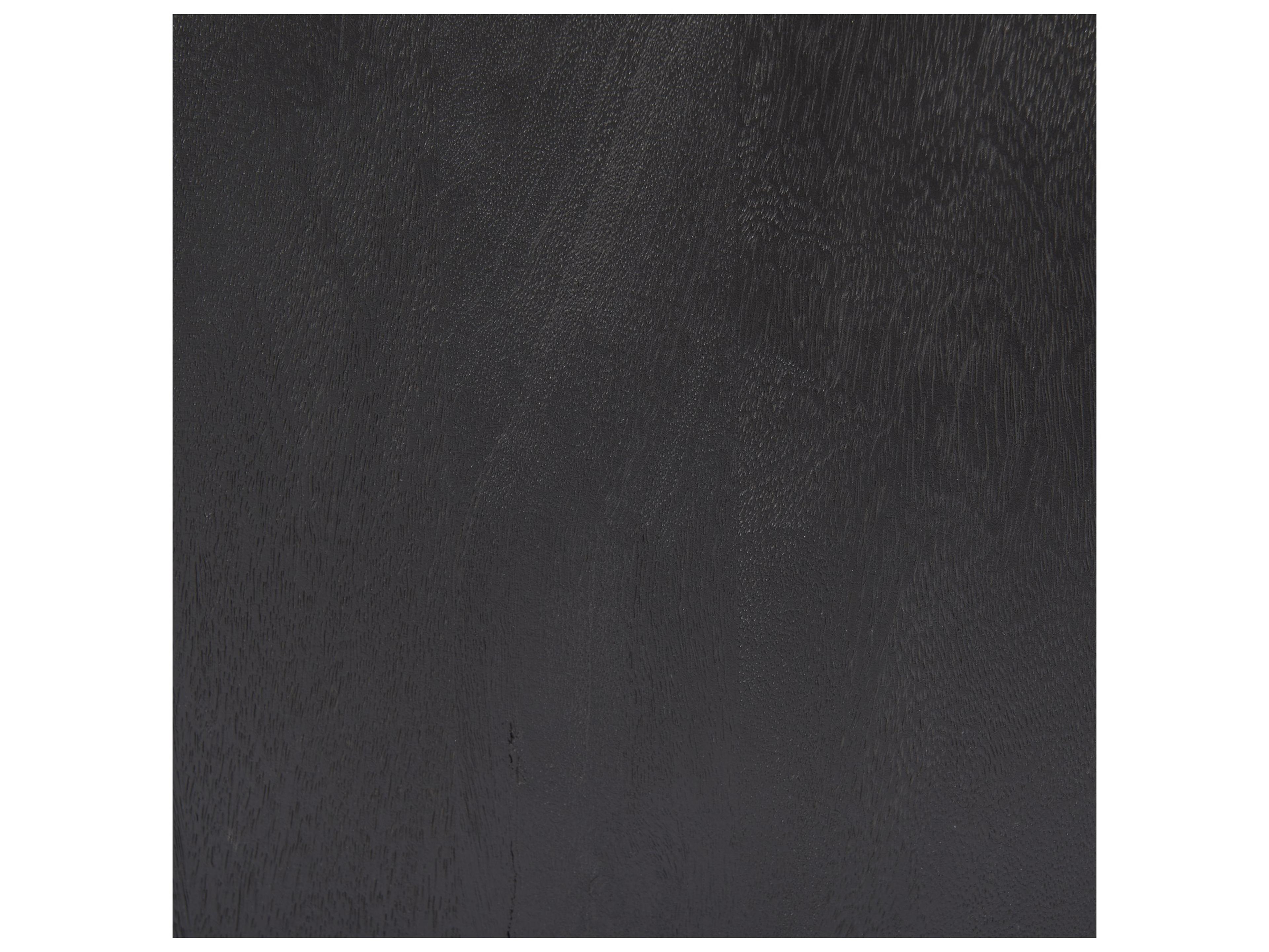 Mercana Sloan 80.0L x 17.0W x 36.0H Black Wood W/Black Metal Frame Sideboard