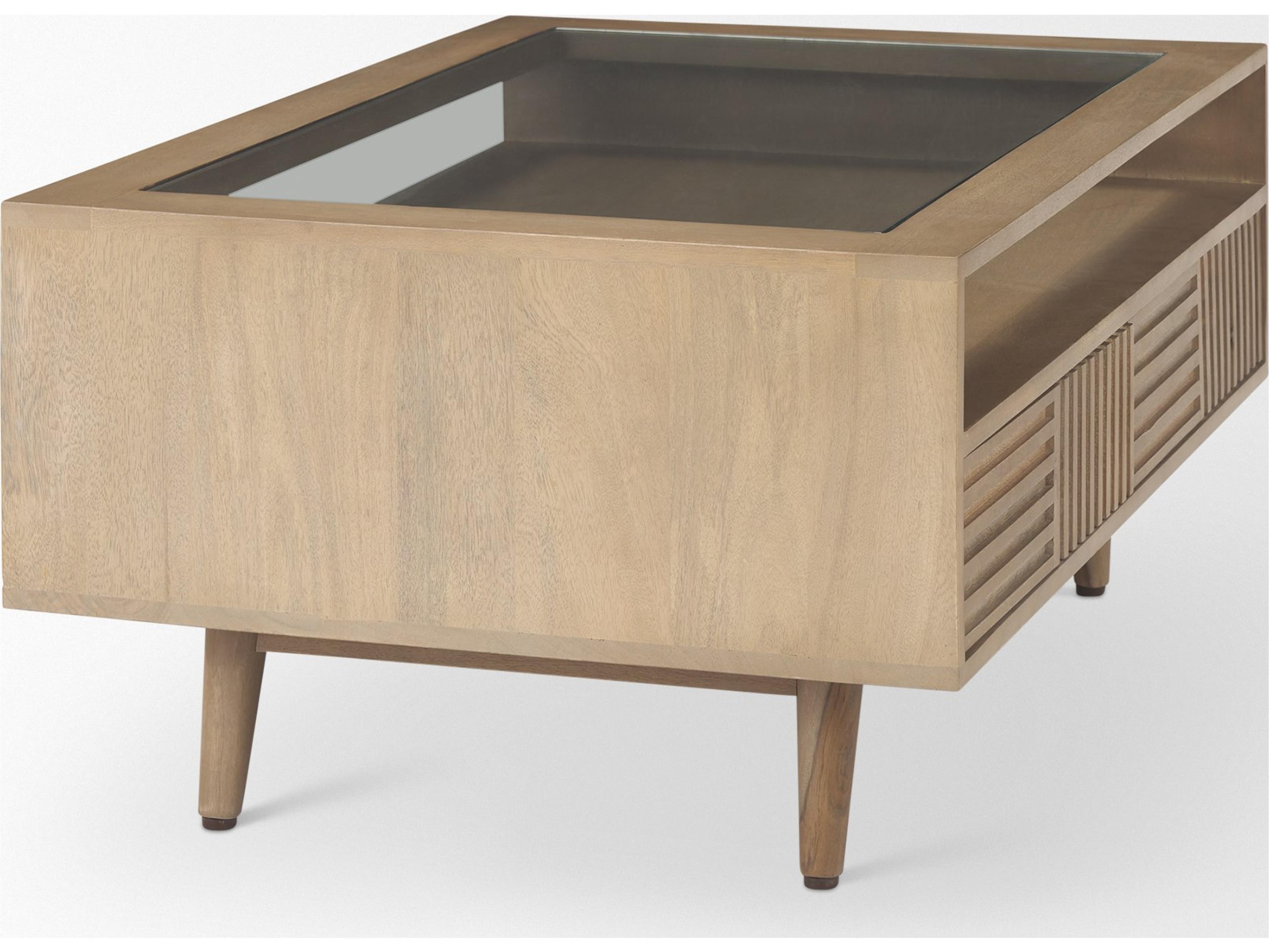 Mercana Sable  38.0L x 27.0W x 18.0H Light Brown Wood Coffee Table
