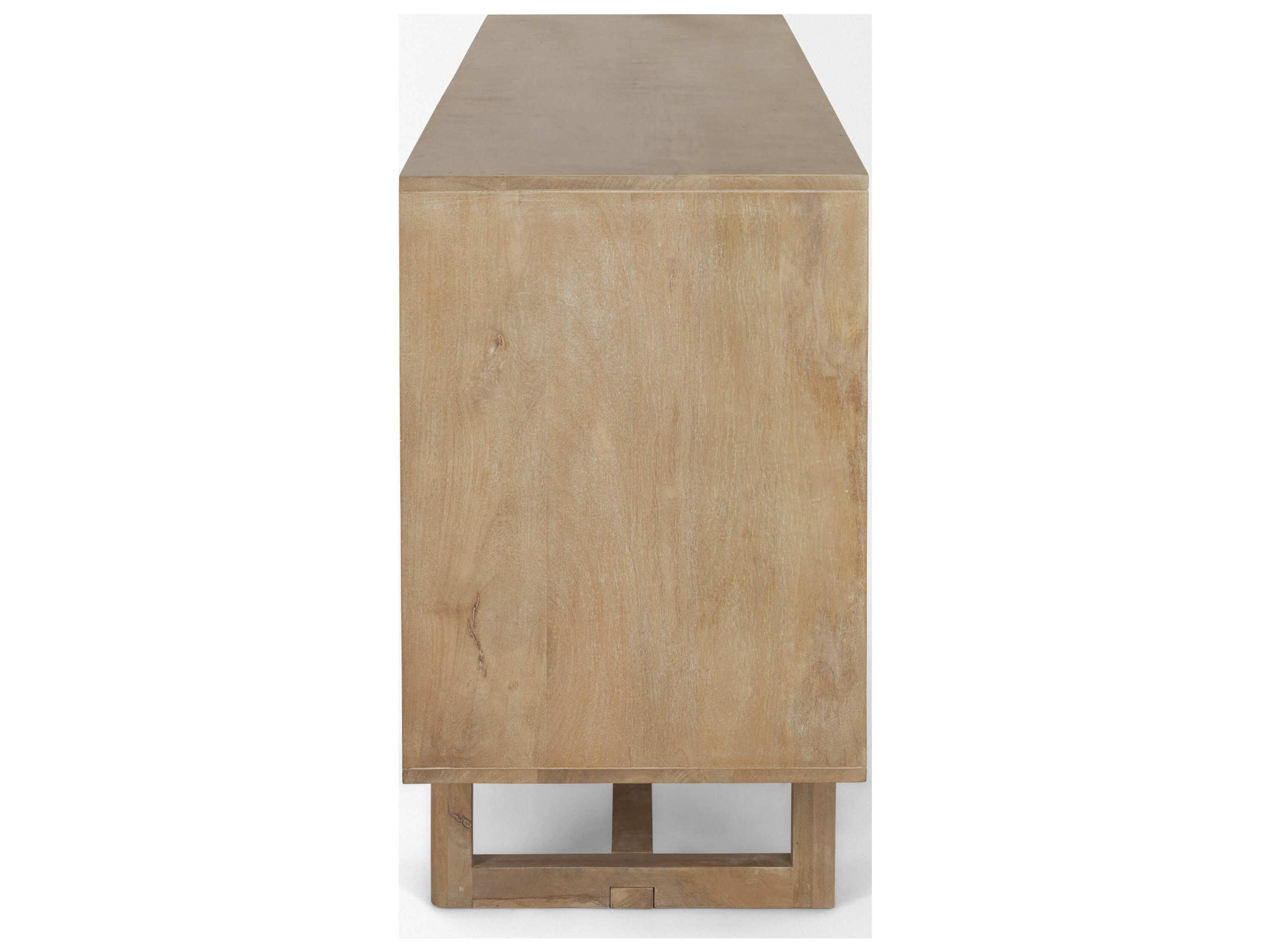 Mercana Grier 72" Light Brown Solid Wood W/ Cane Sideboard