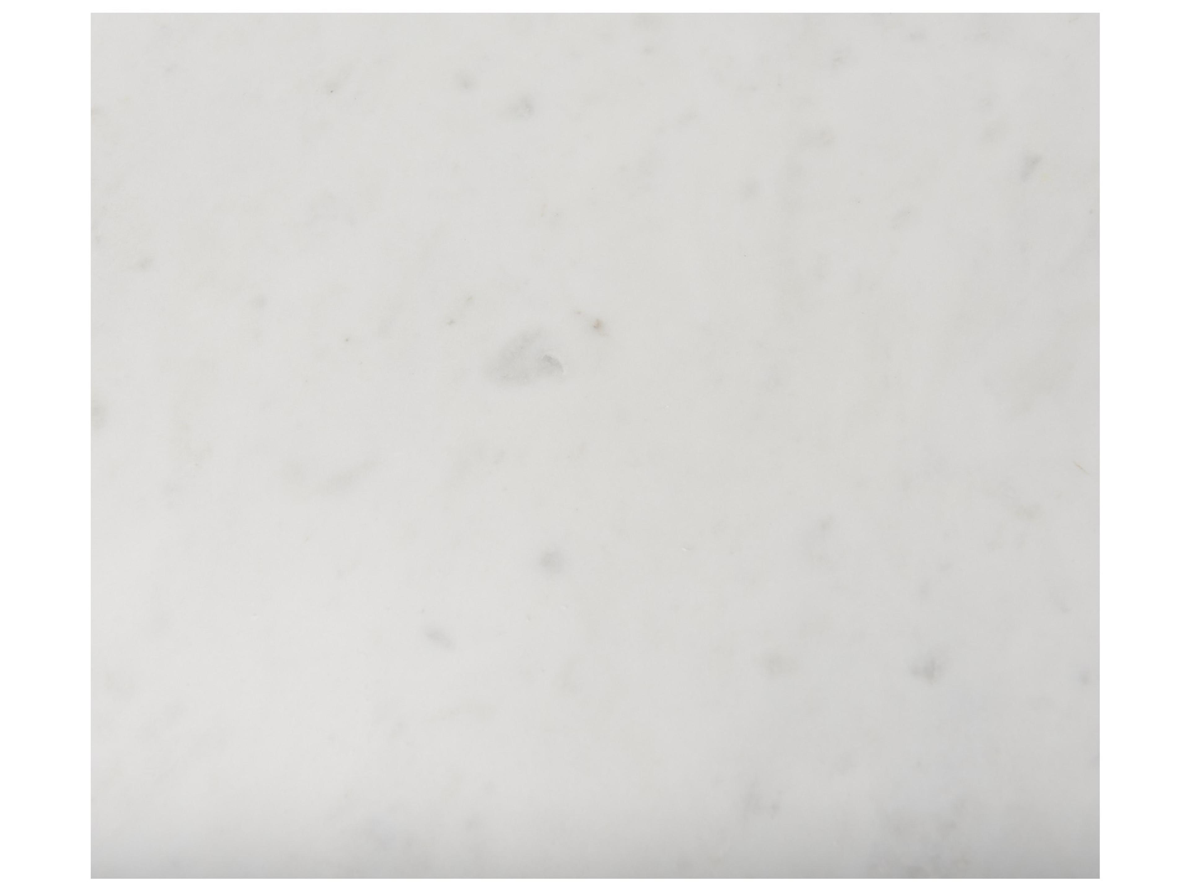 Mercana Enzo Marble Tabletop w/ Fluted Light Wood Base Foyer Accent Table