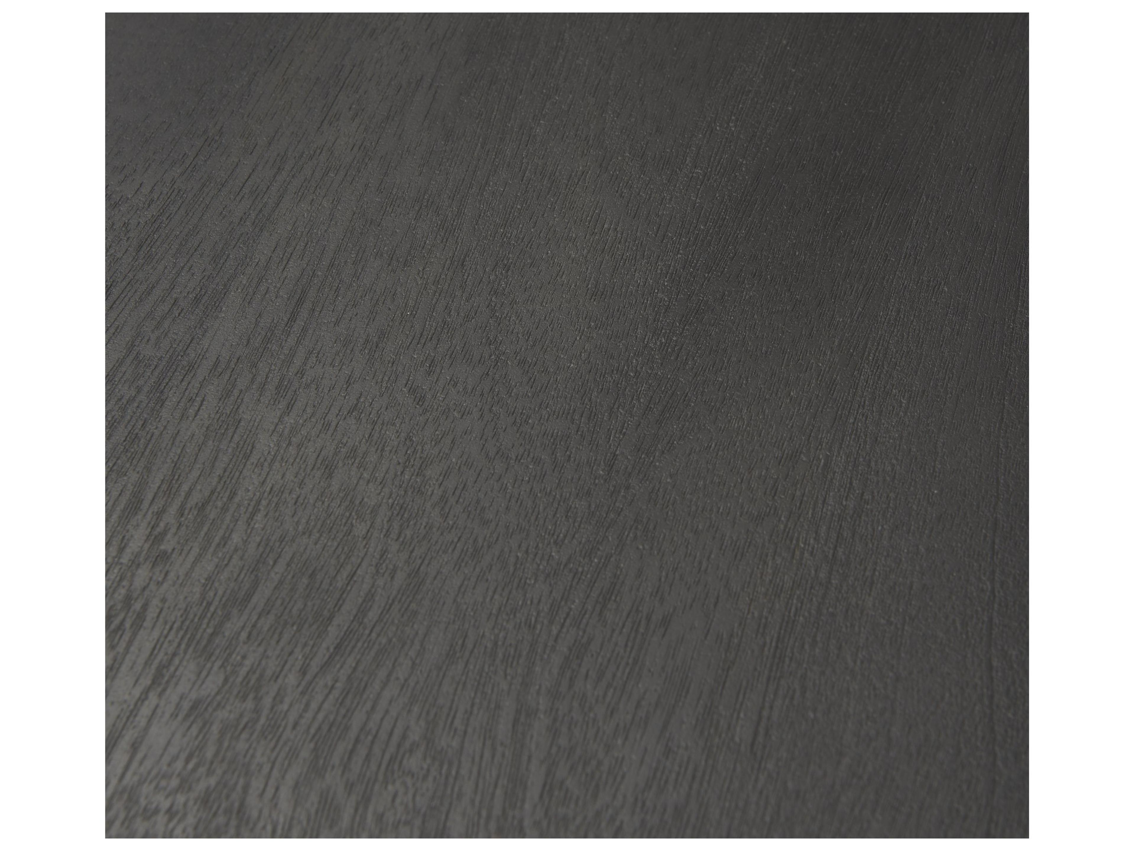 Mercana Maxwell 32" Round Black-Brown Wood w/ Black Metal Pedestal Bistro Table