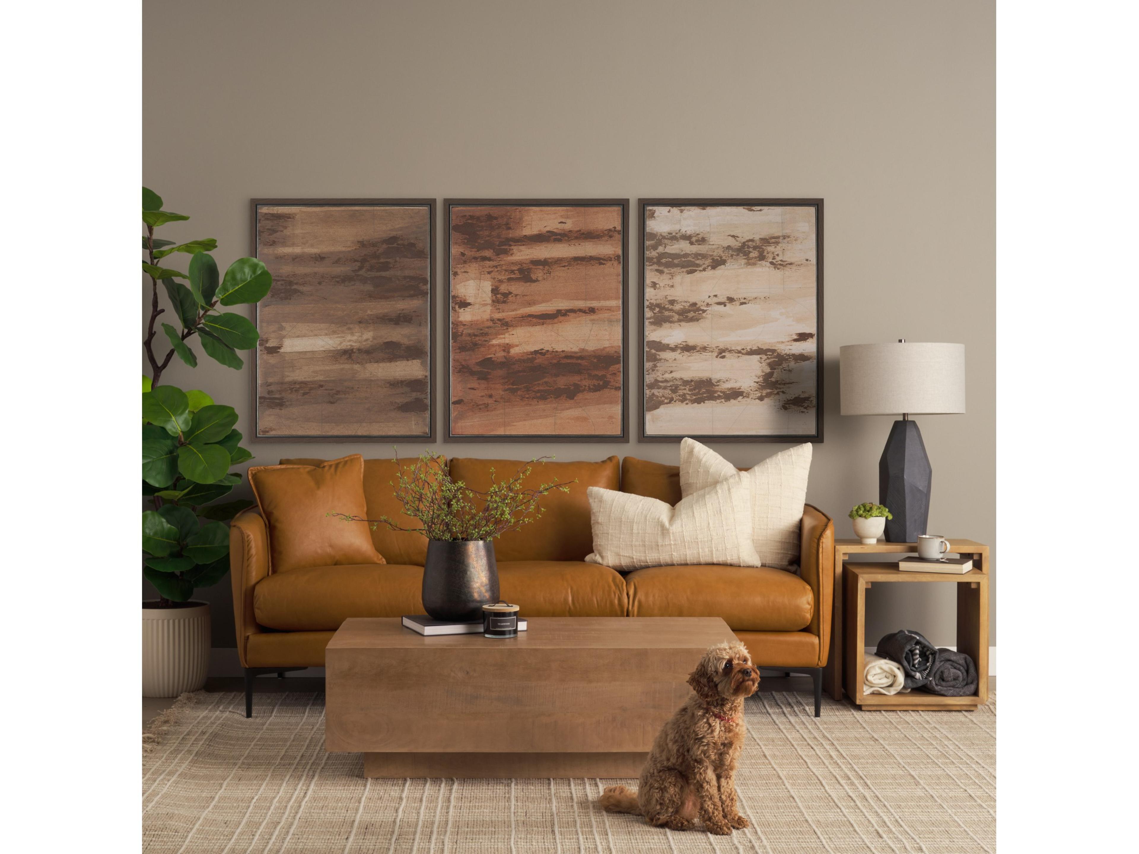 Mercana Alanna 22.0L x 15.0W x 22.0H Set of 2 Brown Wood Nesting Accent Tables