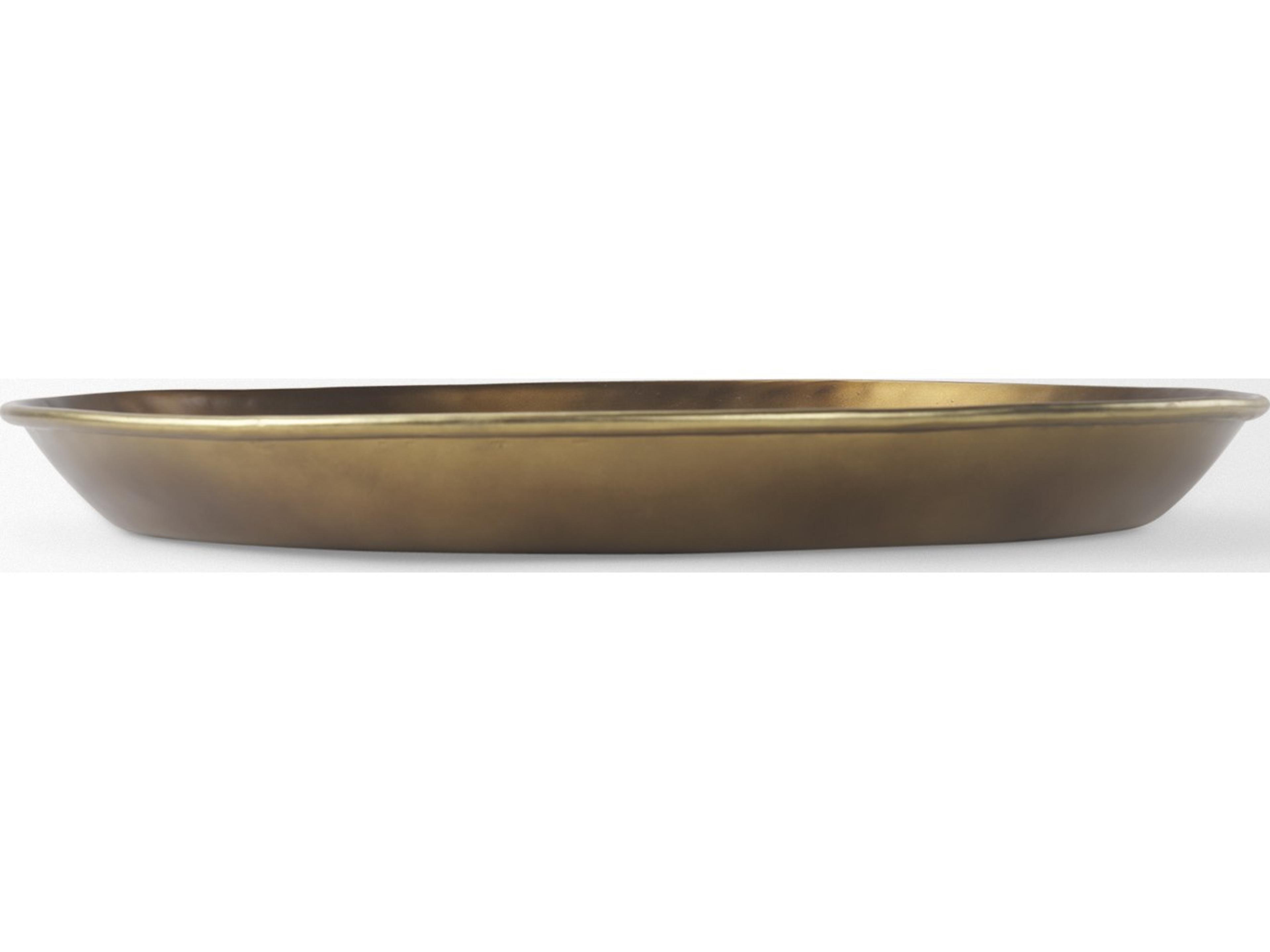 Mercana Eagan 20.0L x 20.0W x 1.8H Brass Aluminium Tray Medium