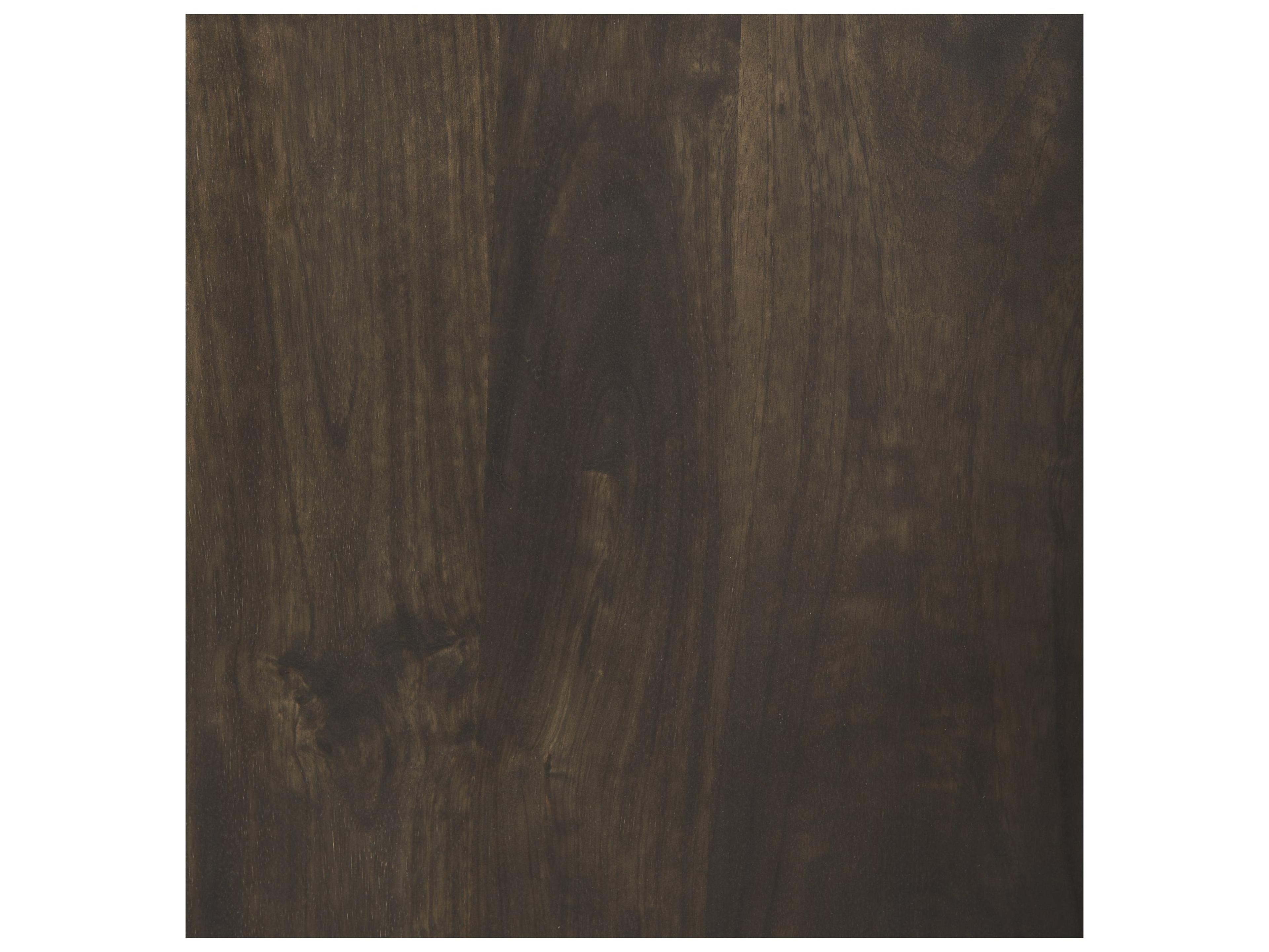 Mercana Tucker Dark Brown Wood w/ Carved Arch Pattern 2 Door Cabinet