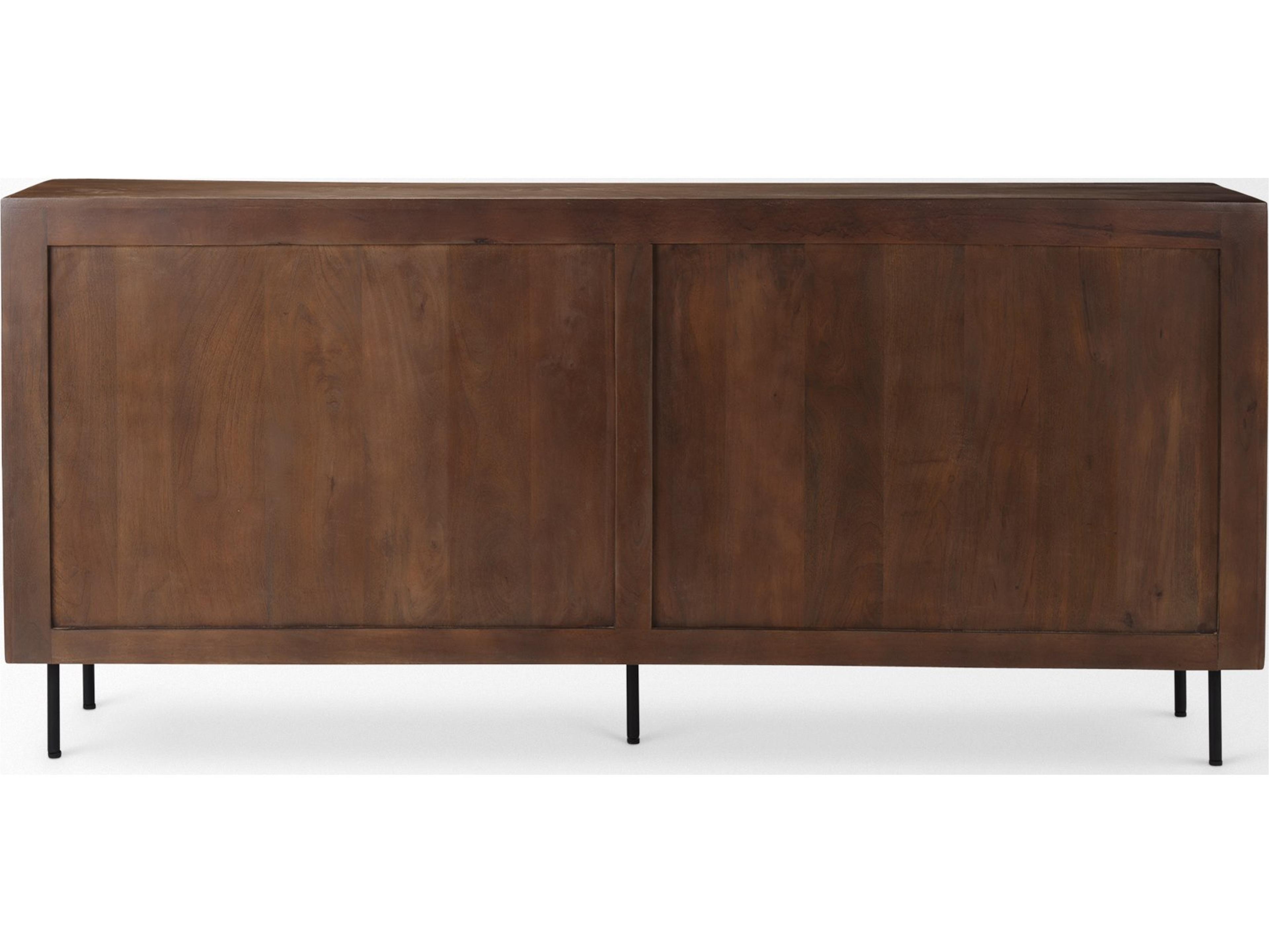 Mercana Lance 70.0L x 15.0W x 32.0H Medium Brown Solid Wood Sideboard