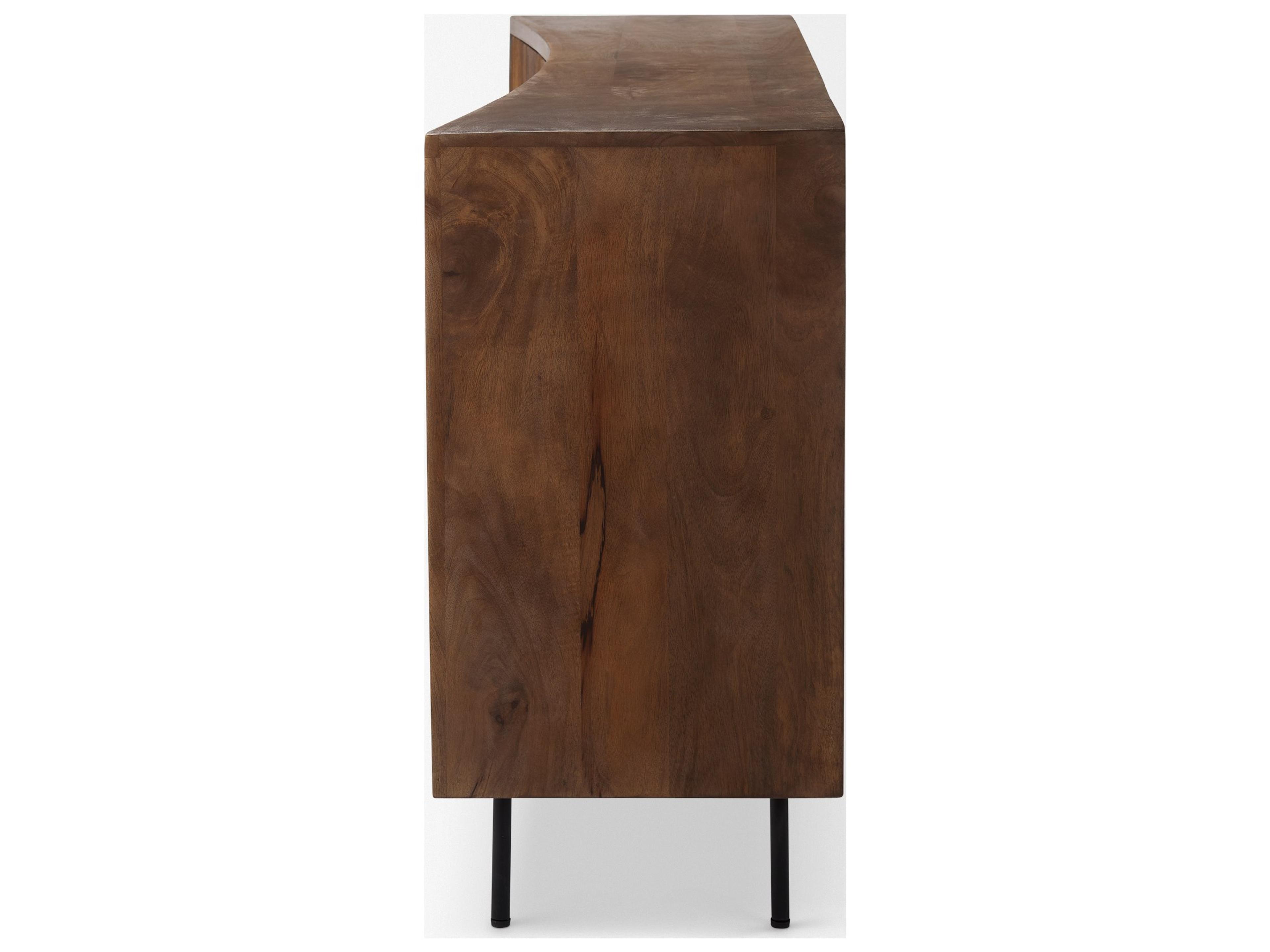 Mercana Lance 70.0L x 15.0W x 32.0H Medium Brown Solid Wood Sideboard