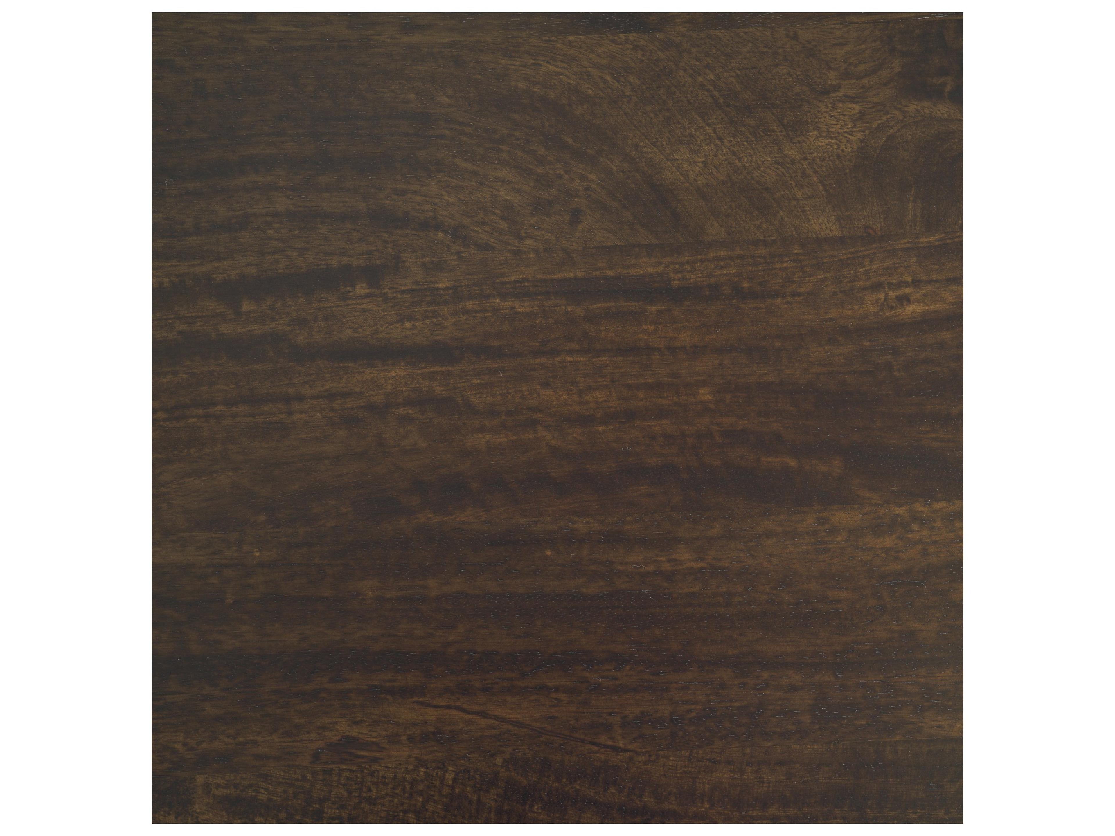 Mercana Viktor 55"L Dark Brown Solid Wood Coffee Table