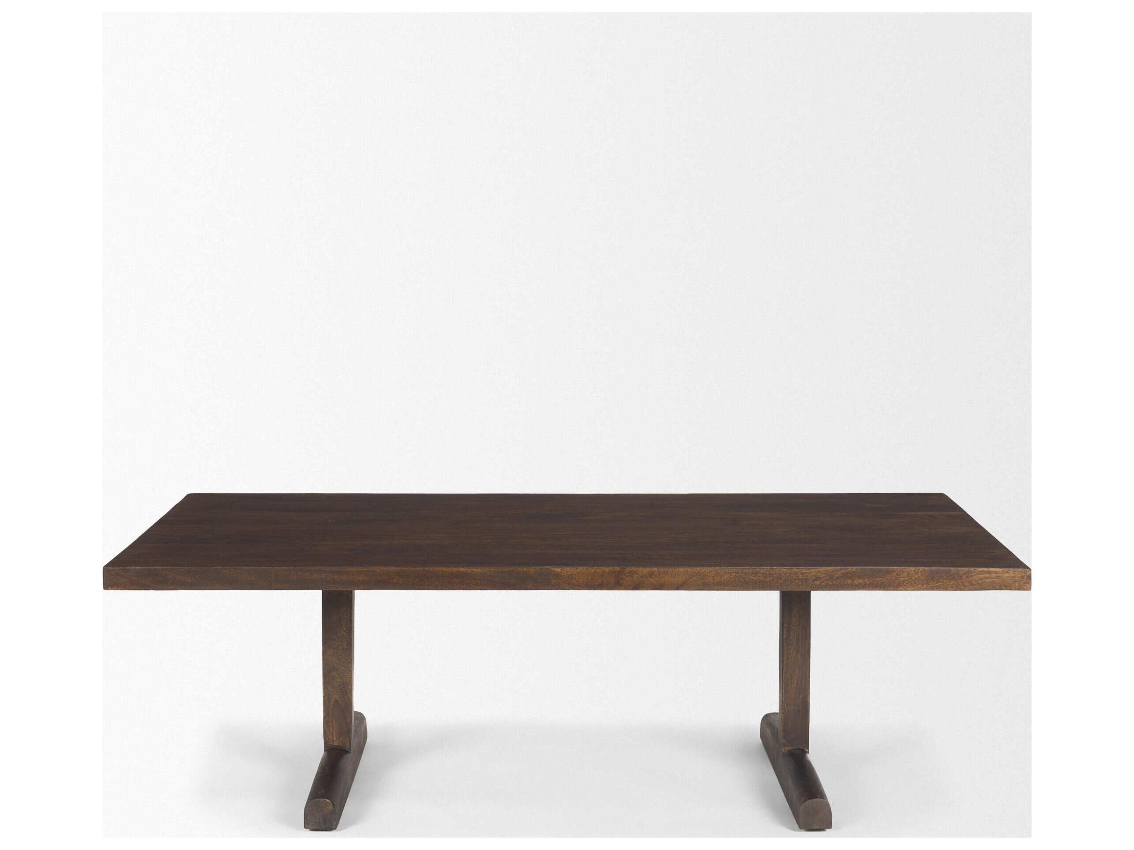 Mercana Viktor 55"L Dark Brown Solid Wood Coffee Table