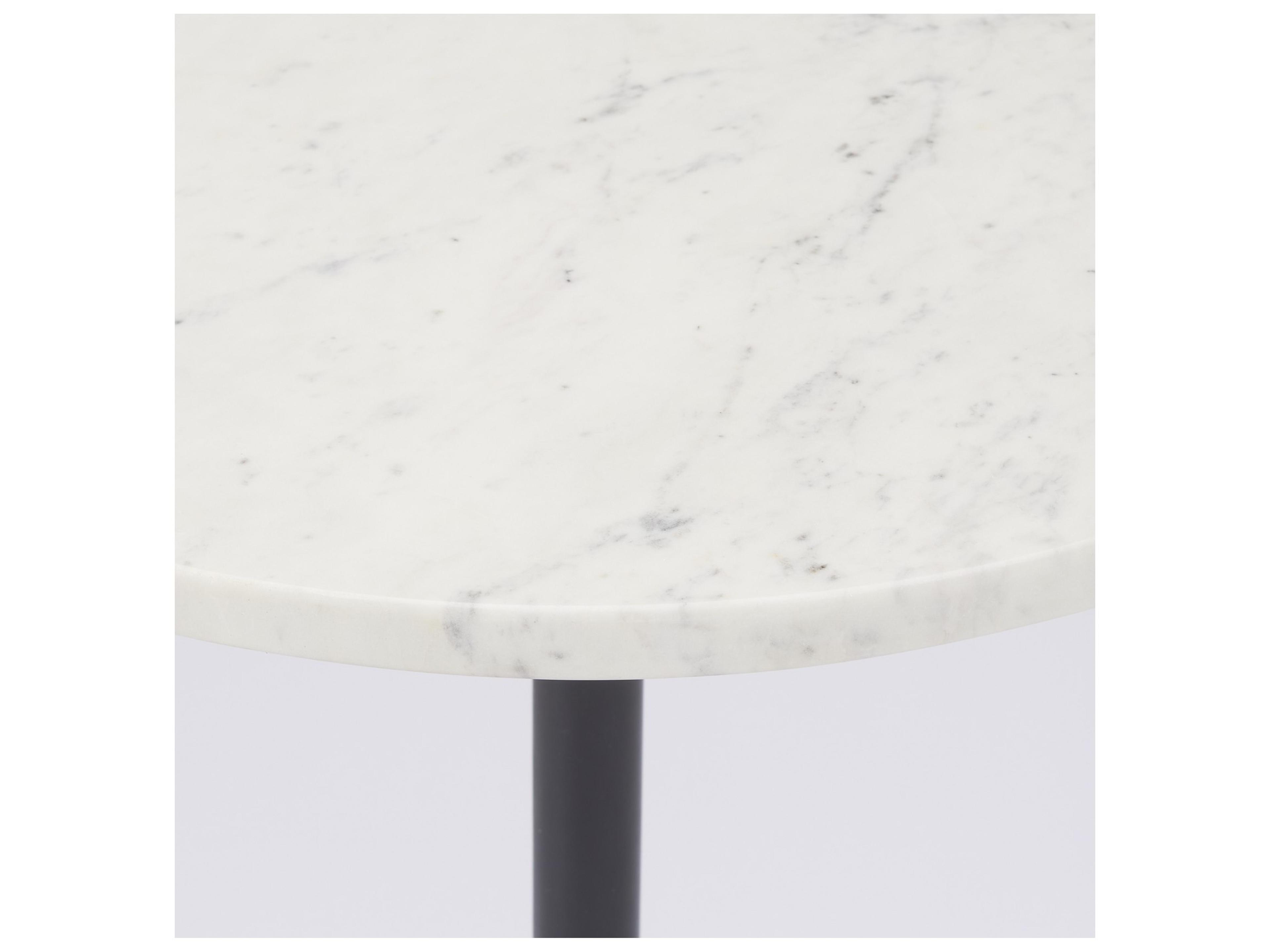 Mercana Maxwell Marble Top Pedestal End/Side Table