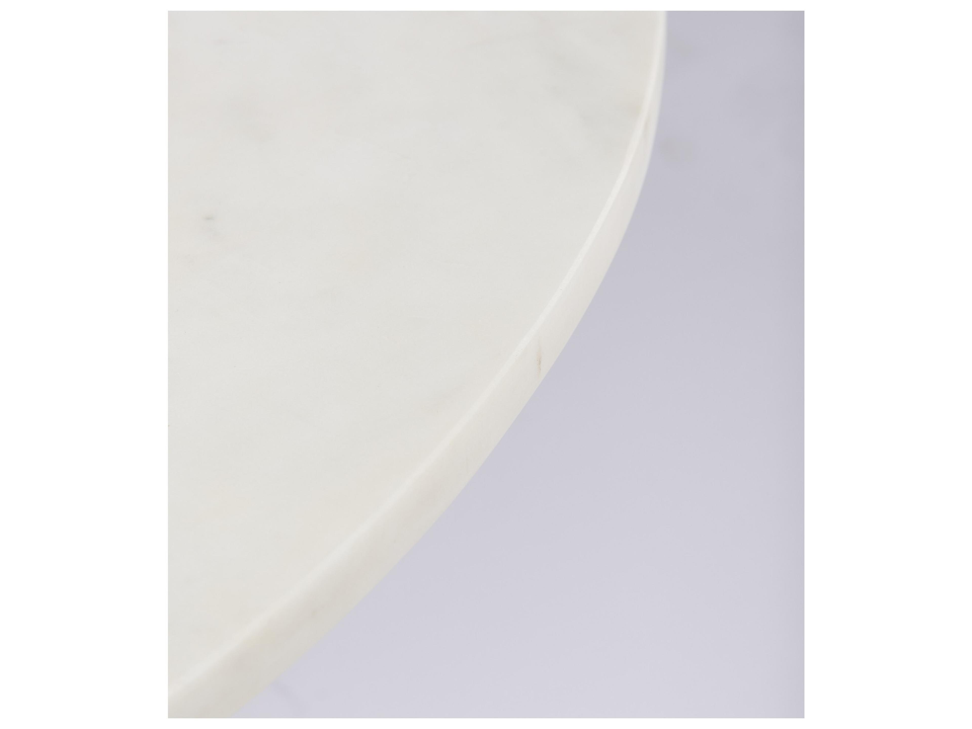 Mercana Maxwell  Marble Top Pedestal Base Round Coffee Table