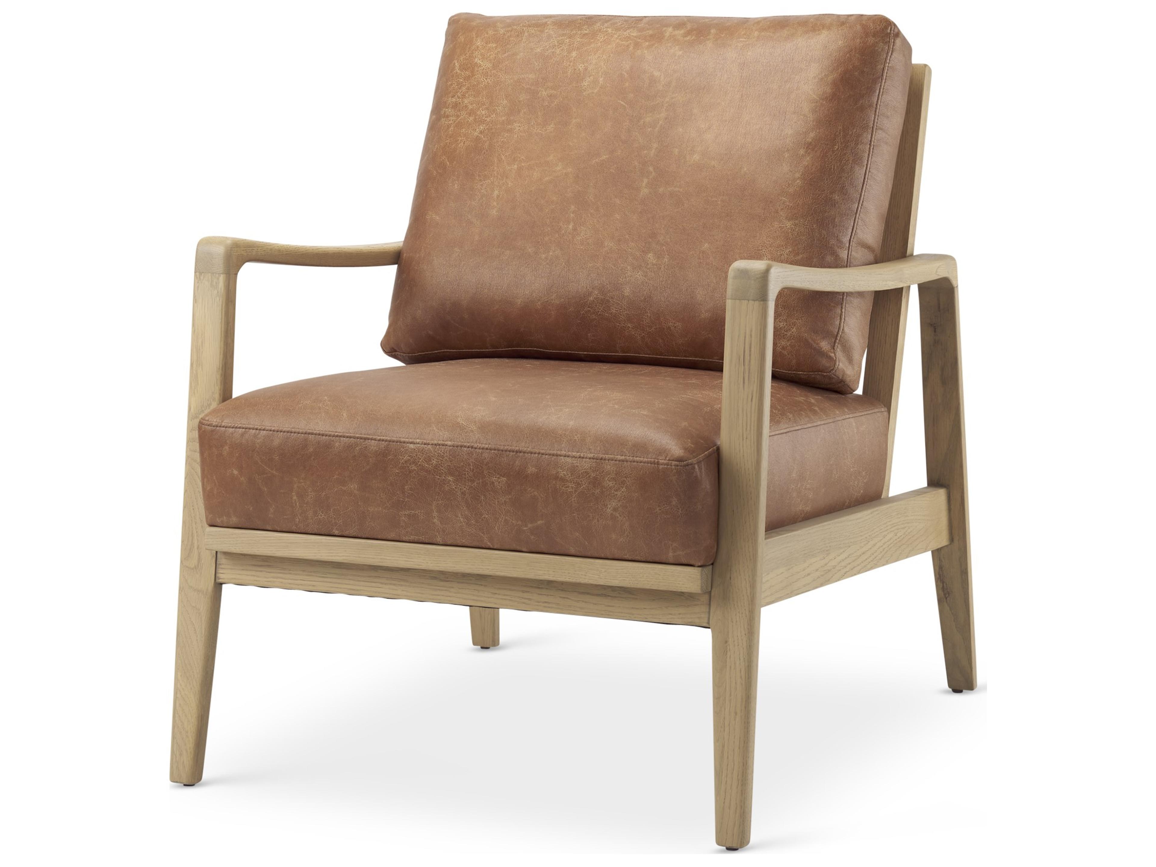 Raeleigh Tan Faux Leather Accent Chair