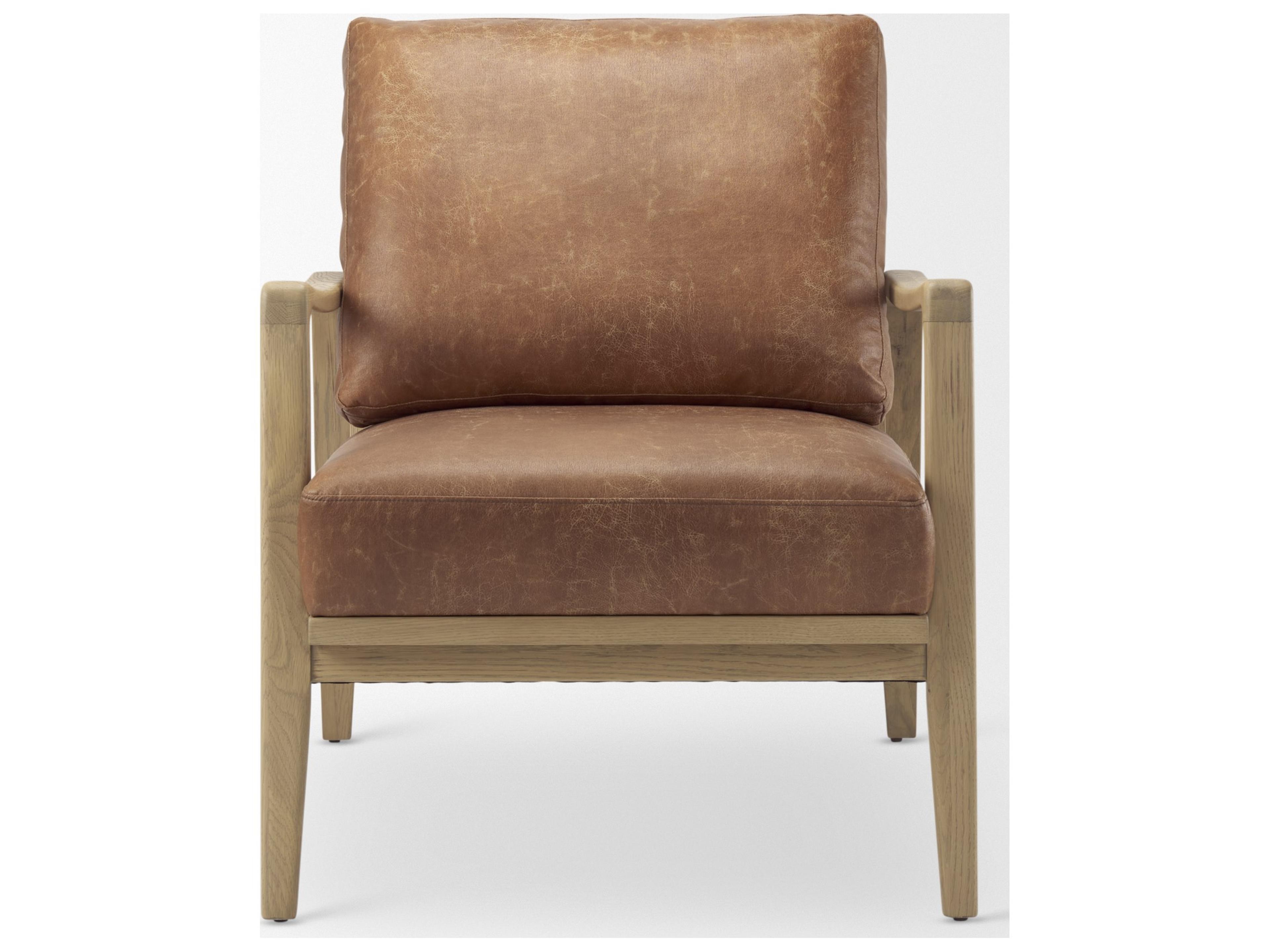 Mercana Raeleigh Tan Faux Leather Accent Chair