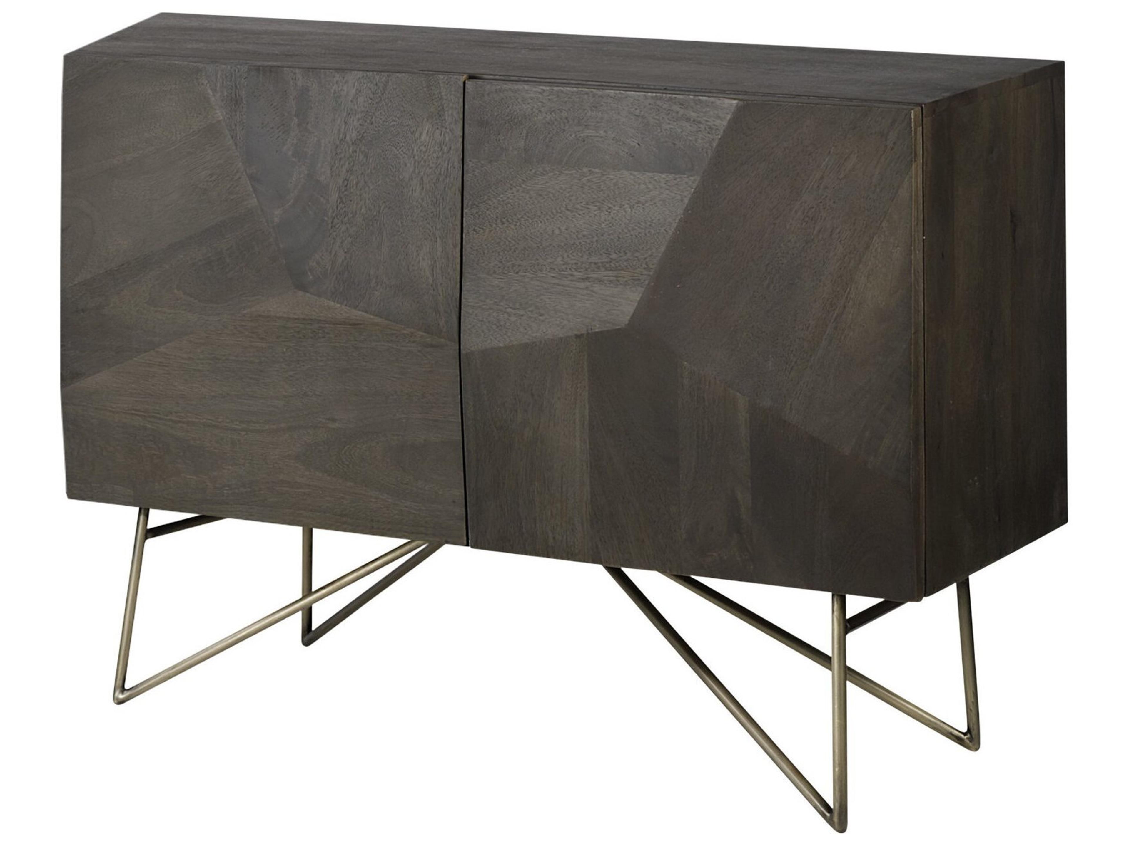 Darwin Dark Brown Wood 2 Door Accent Cabinet