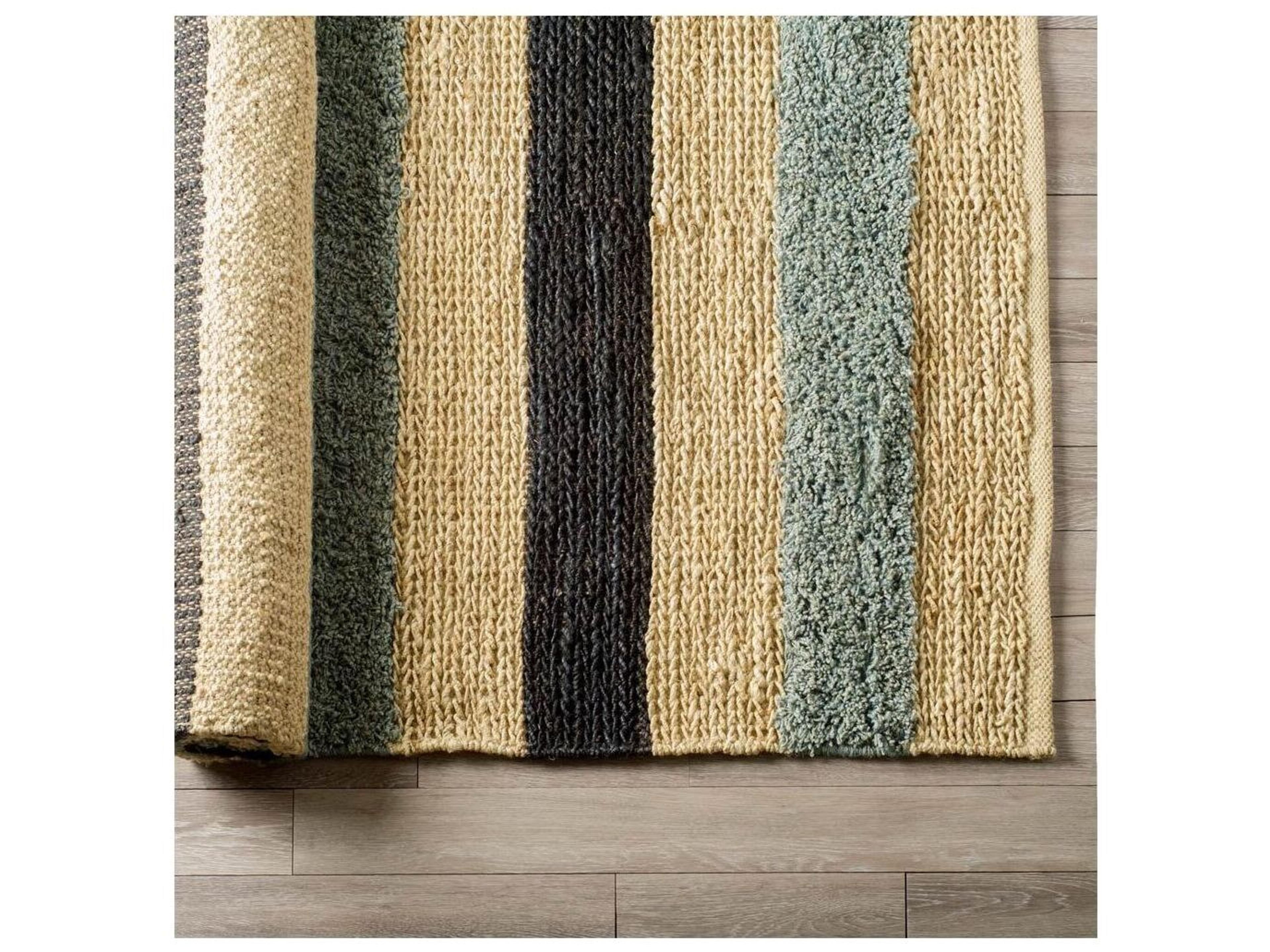 Mercana Dolman 8 x 10 Multi-Colored Jute Hand Woven Rug