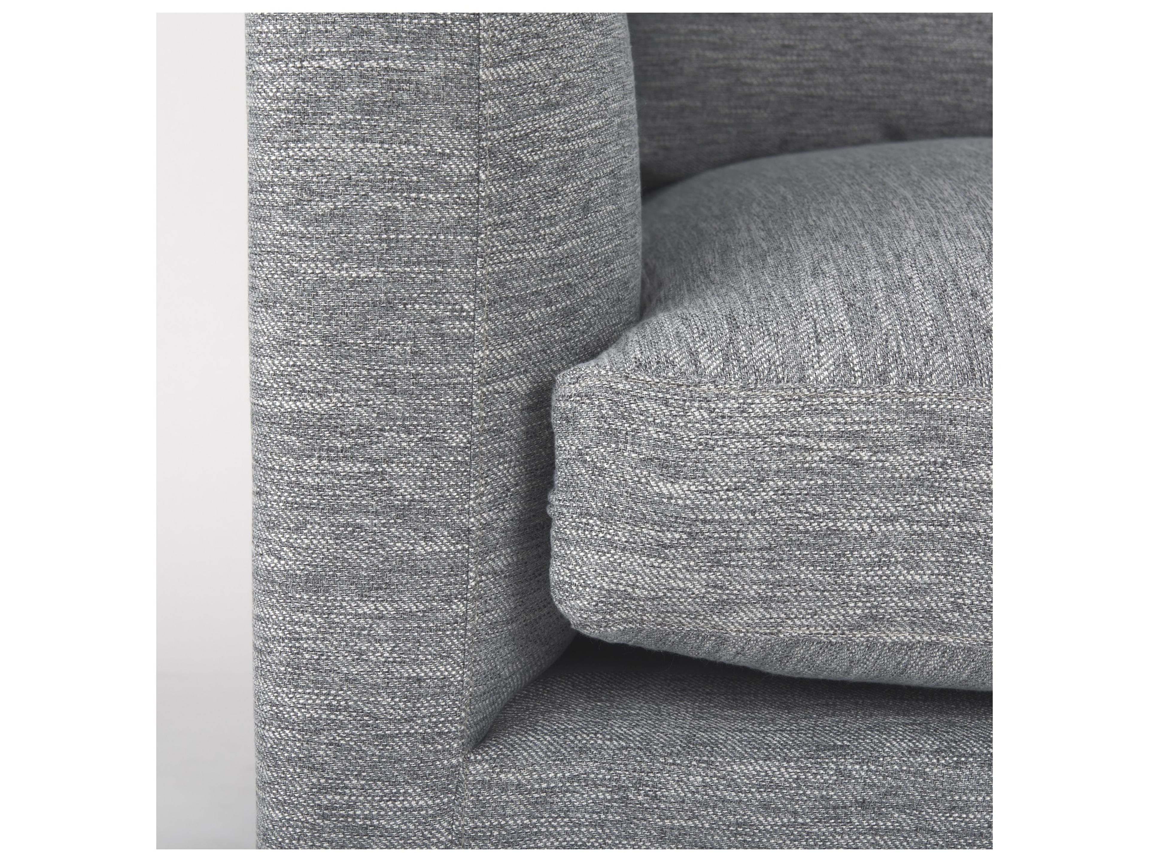 Mercana Valence 3 Piece (W/ 2 x Ottoman) Castlerock Gray Modular Sofa Set