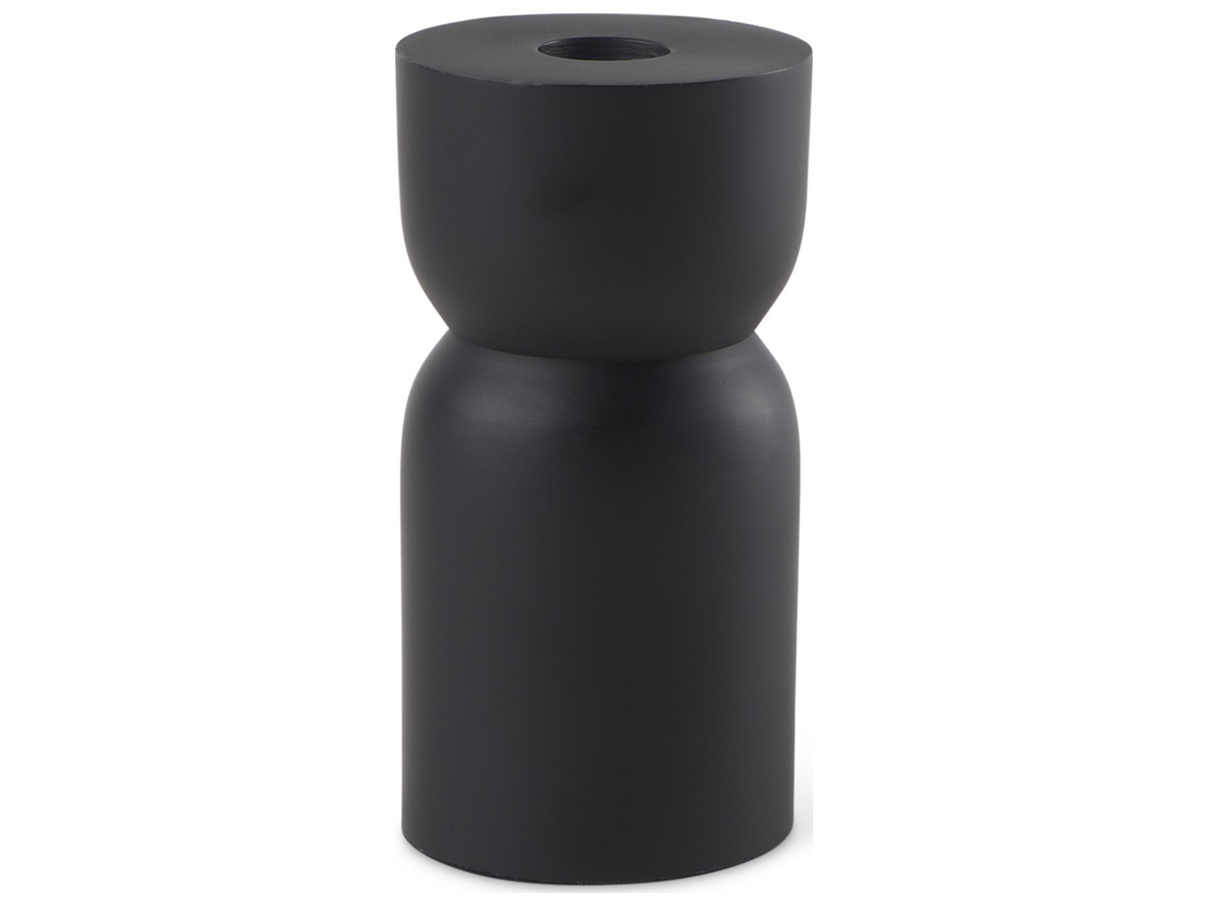 Malta Small Black Metal Candle Holder