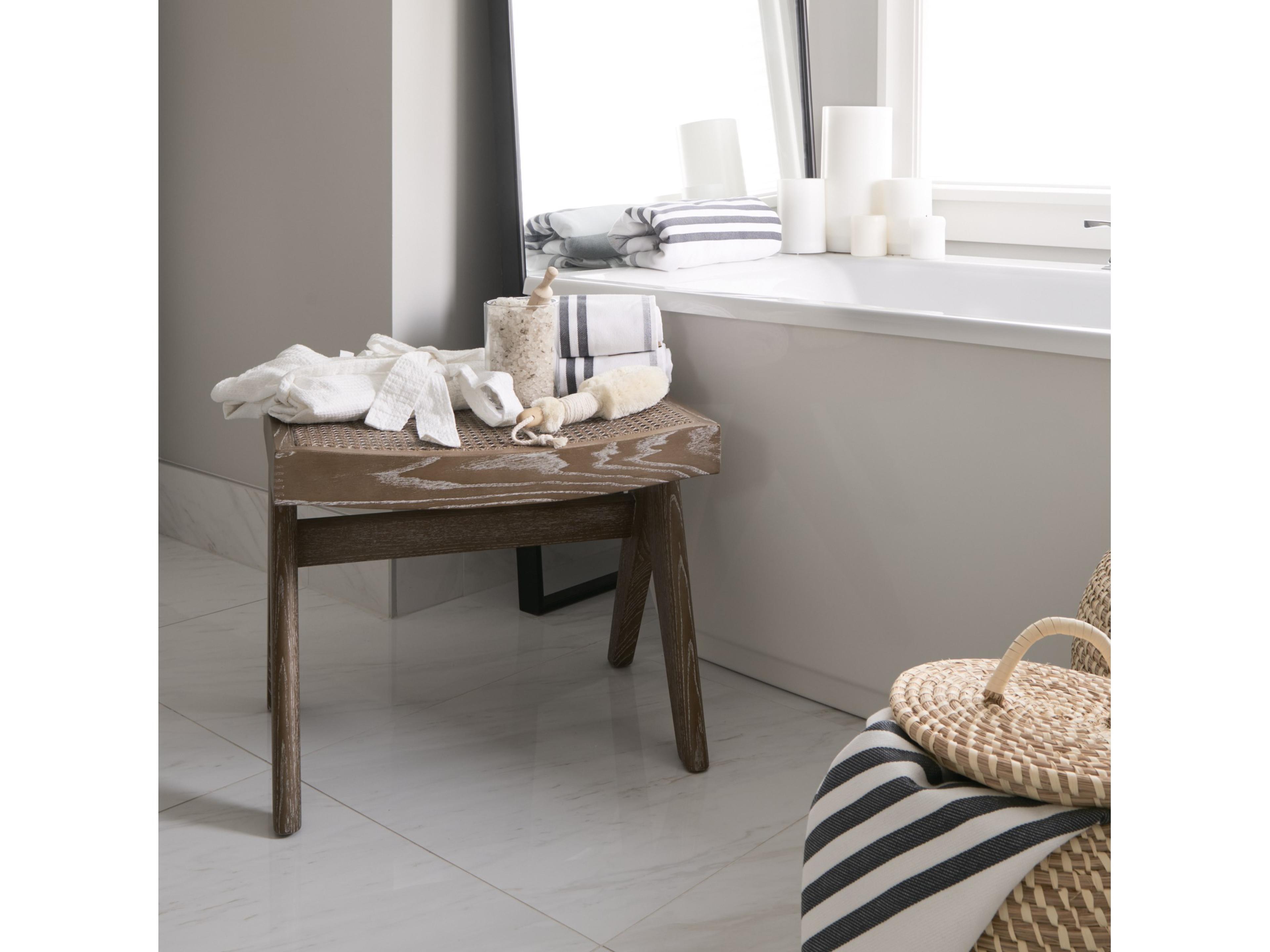 Mercana Arvin 21.7L x 17.7W x 18.1H Medium Brown Wooden Stool