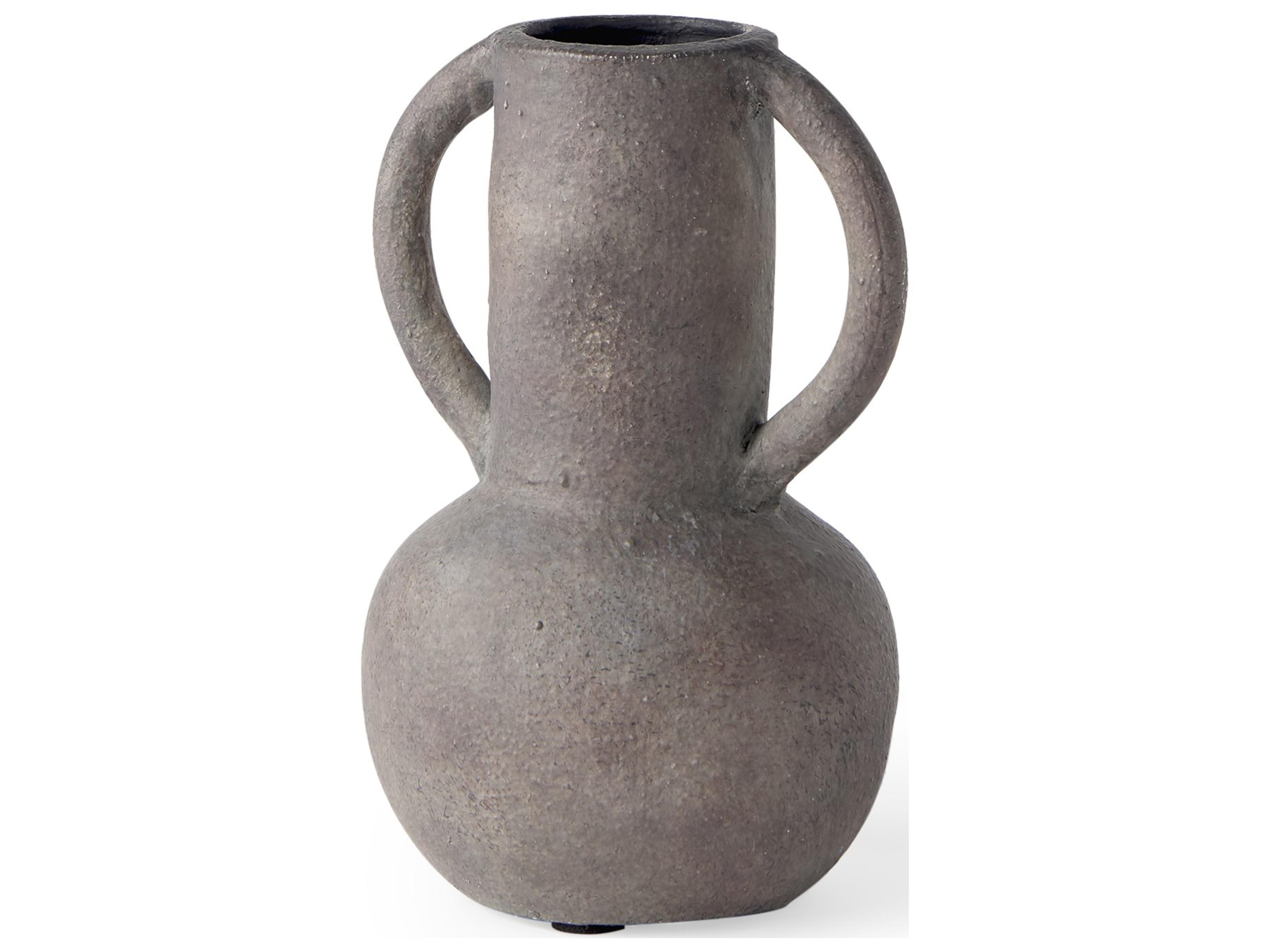 Armani 6.7H Brown-Gray Double Ear Vase