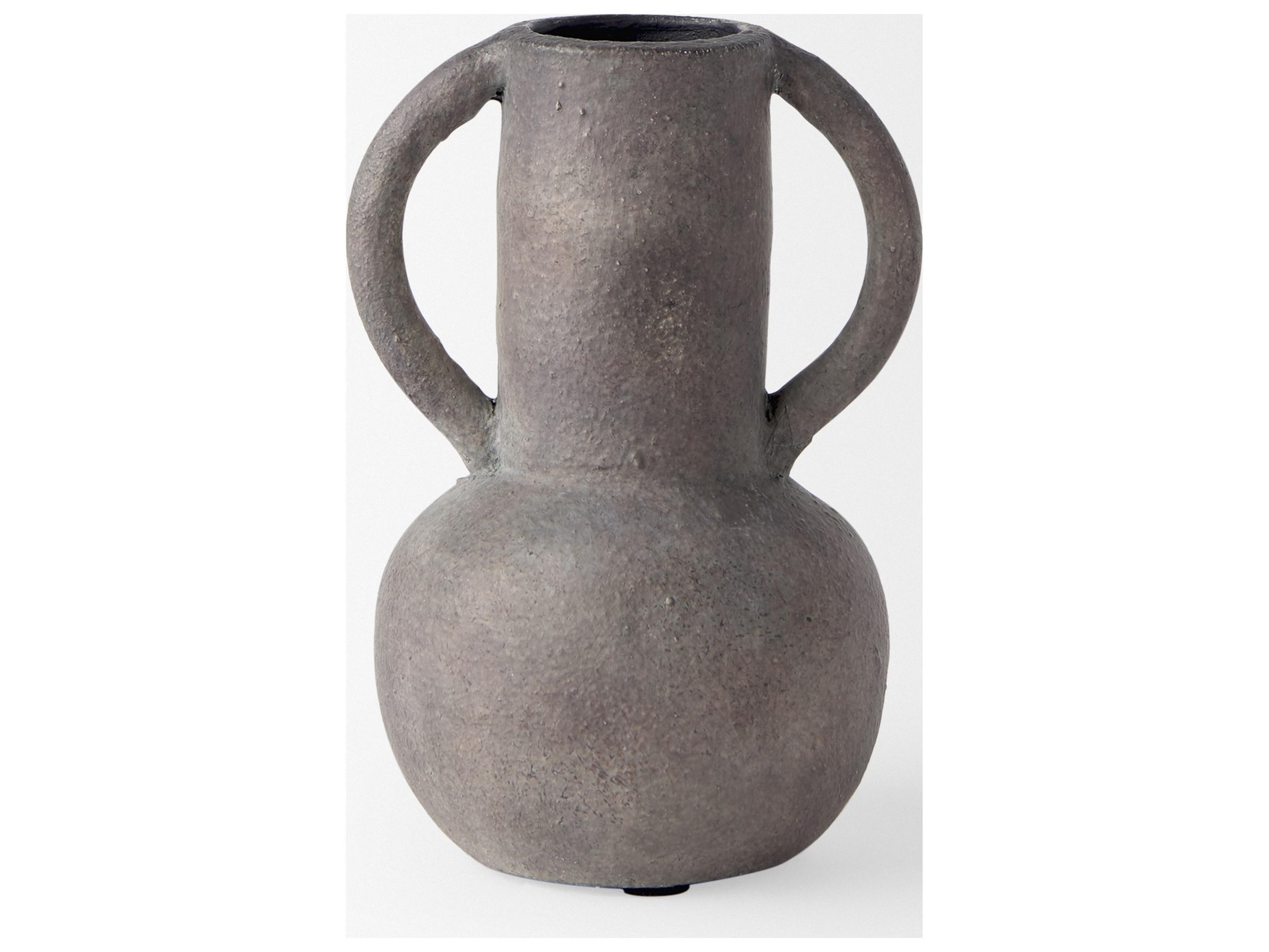 Mercana Armani 6.7H Brown-Gray Double Ear Vase
