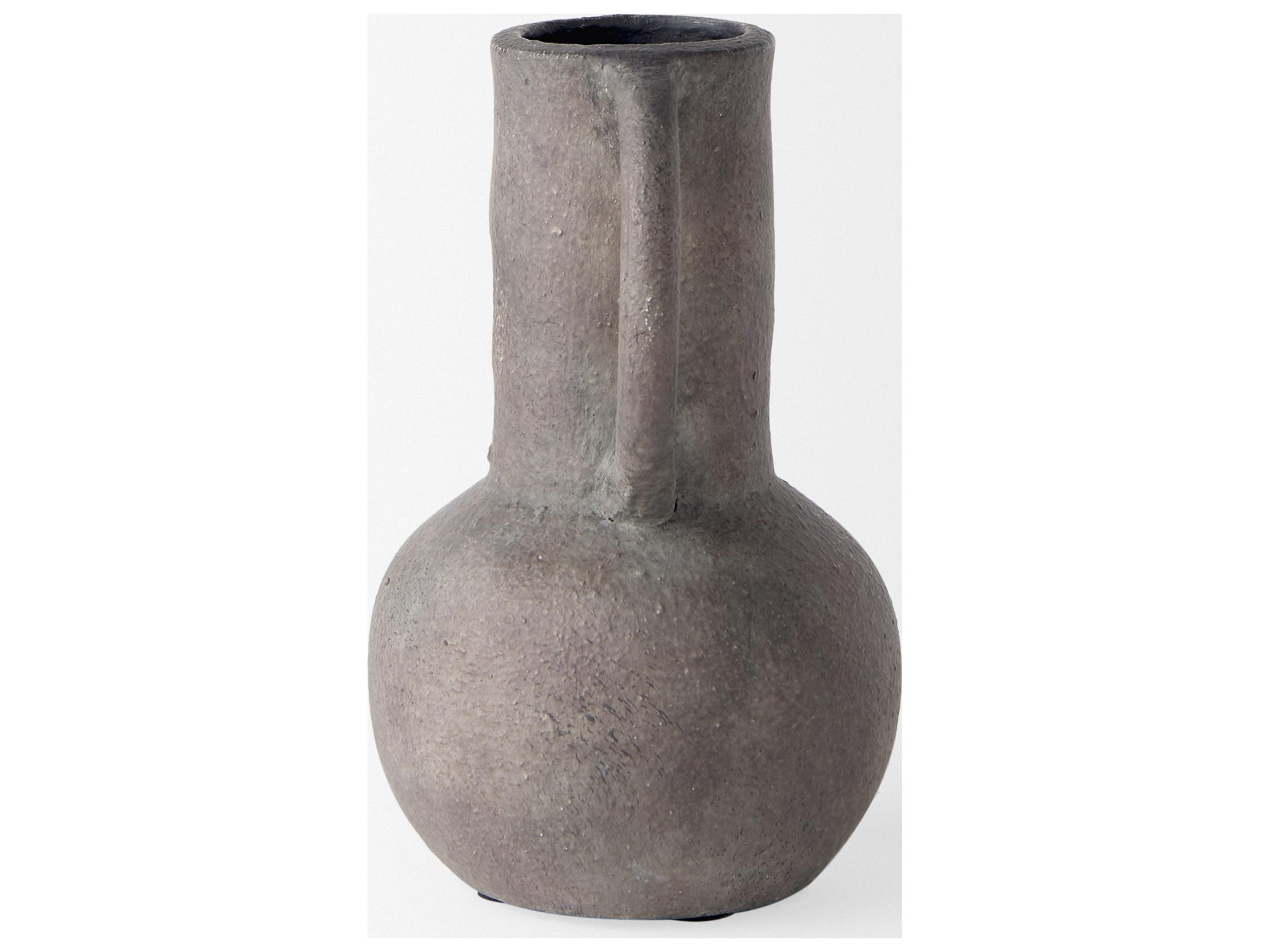 Mercana Armani 6.7H Brown-Gray Double Ear Vase