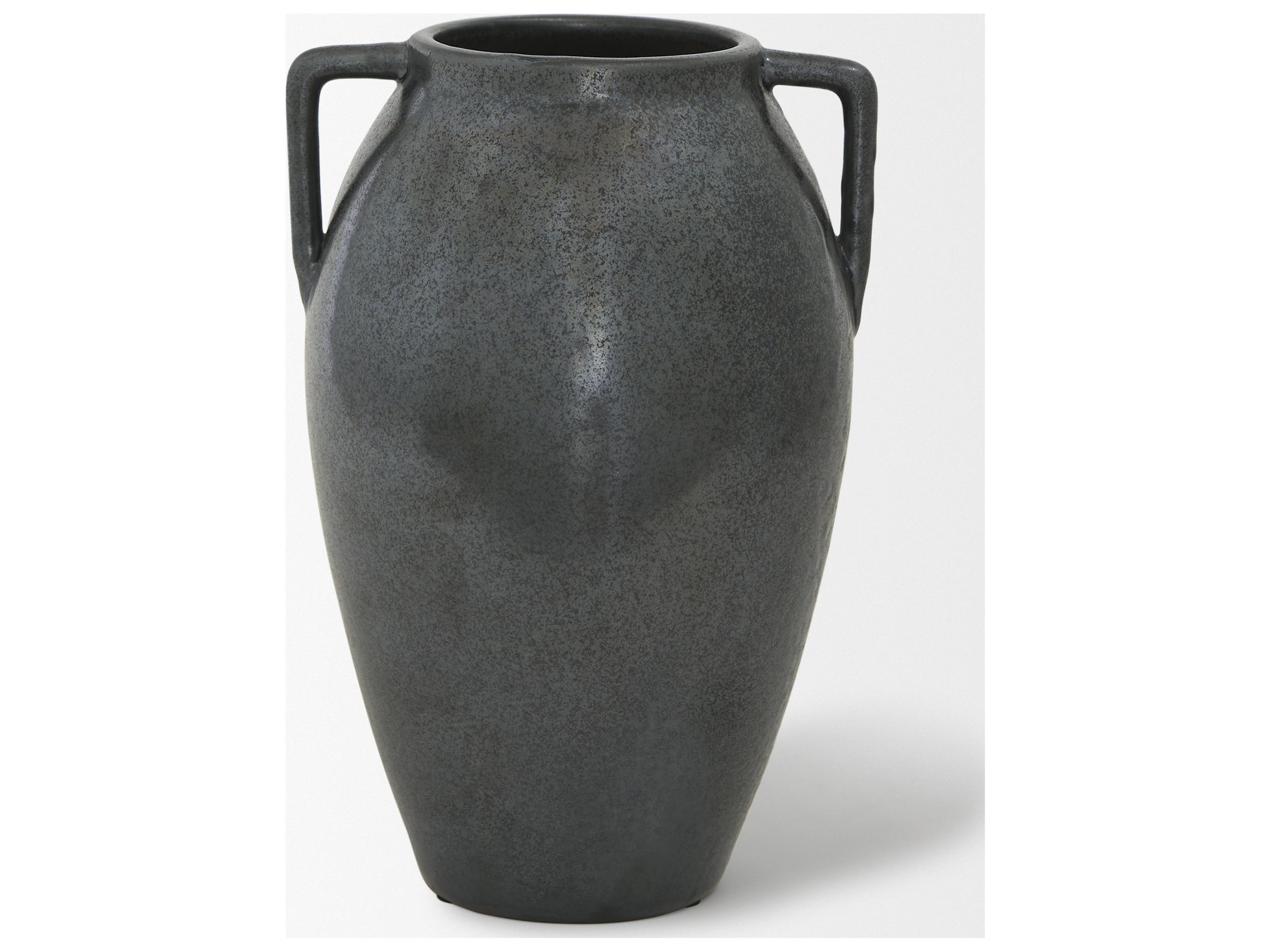 Mercana Kora Medium Dark Metallic Double Ear Vase