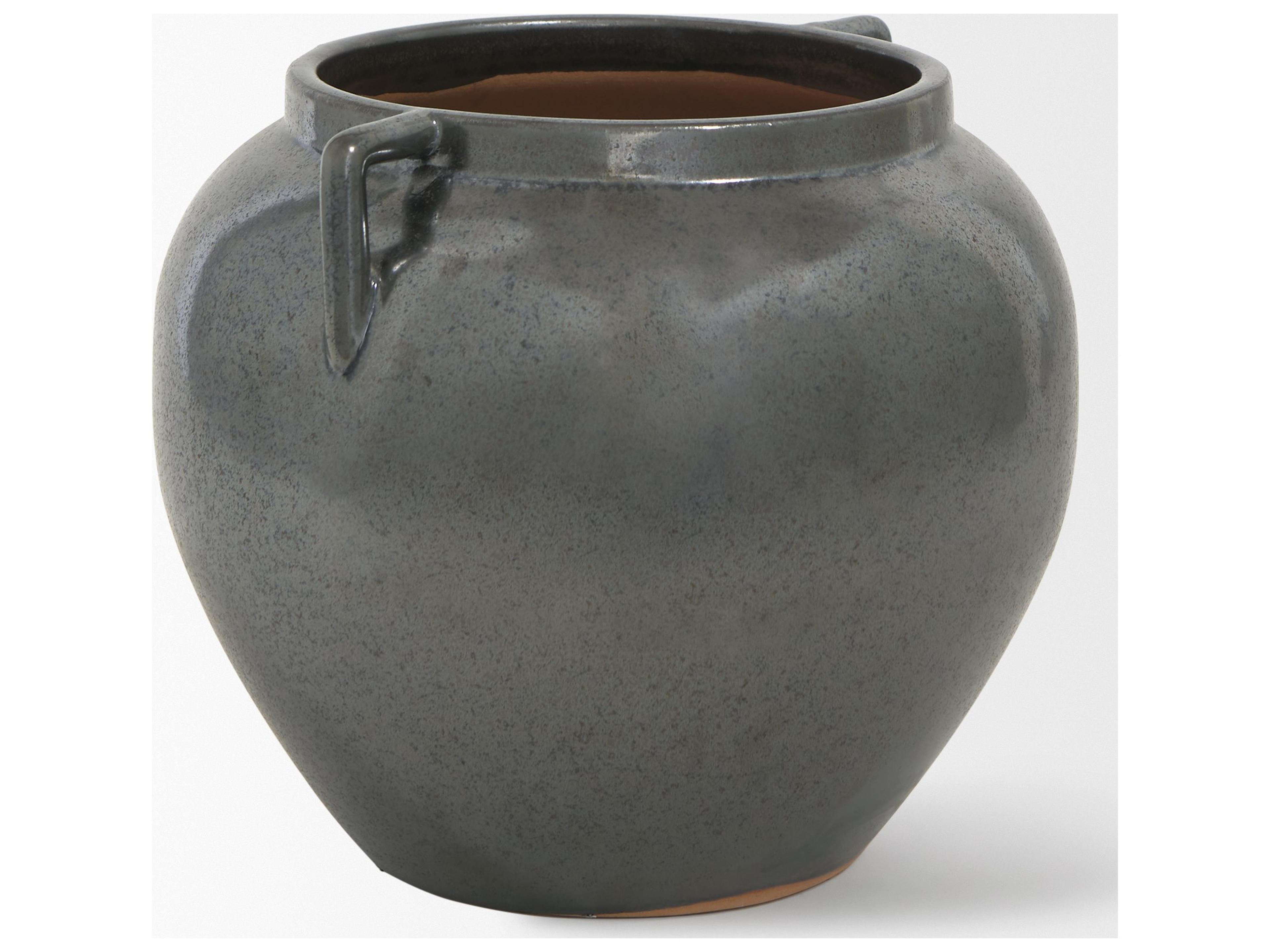 Mercana Kora Short Dark Metallic Double Ear Vase