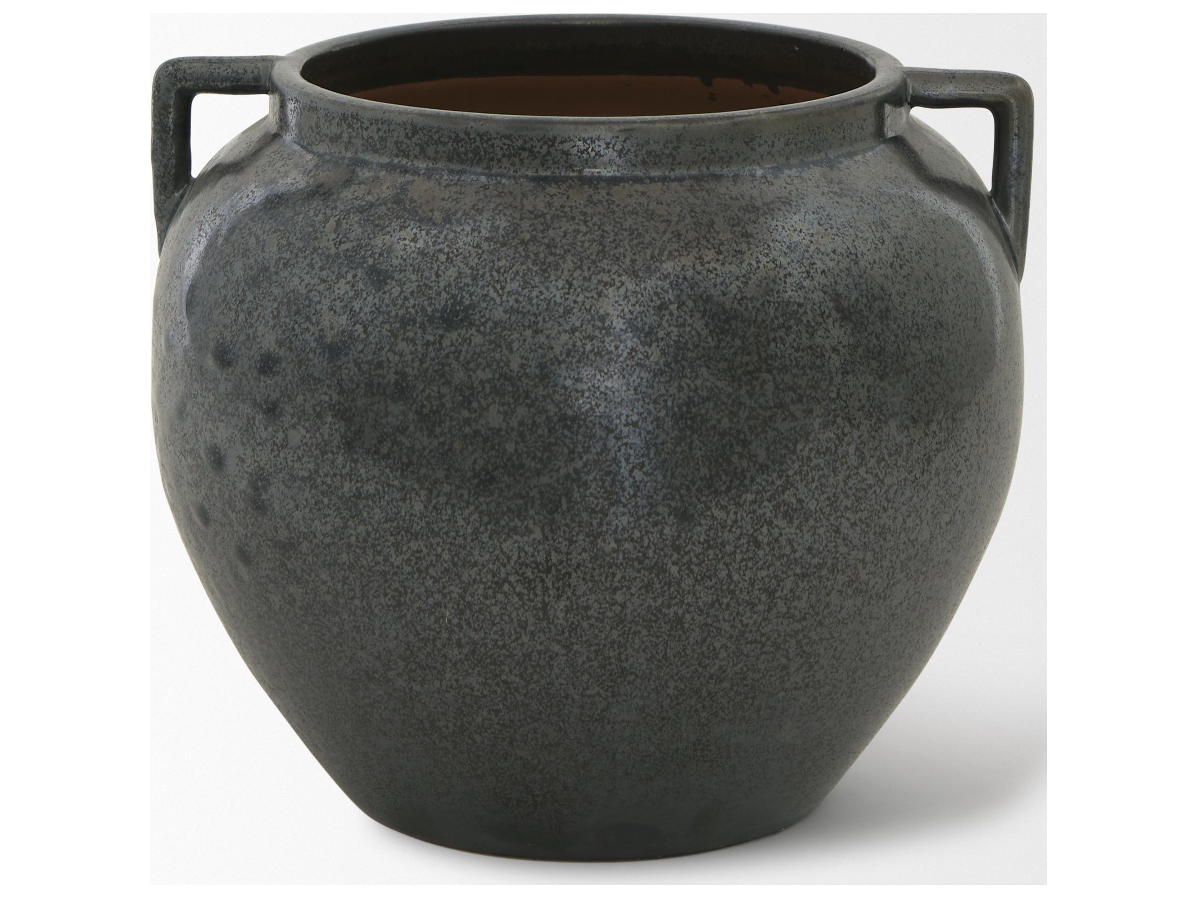 Mercana Kora Short Dark Metallic Double Ear Vase