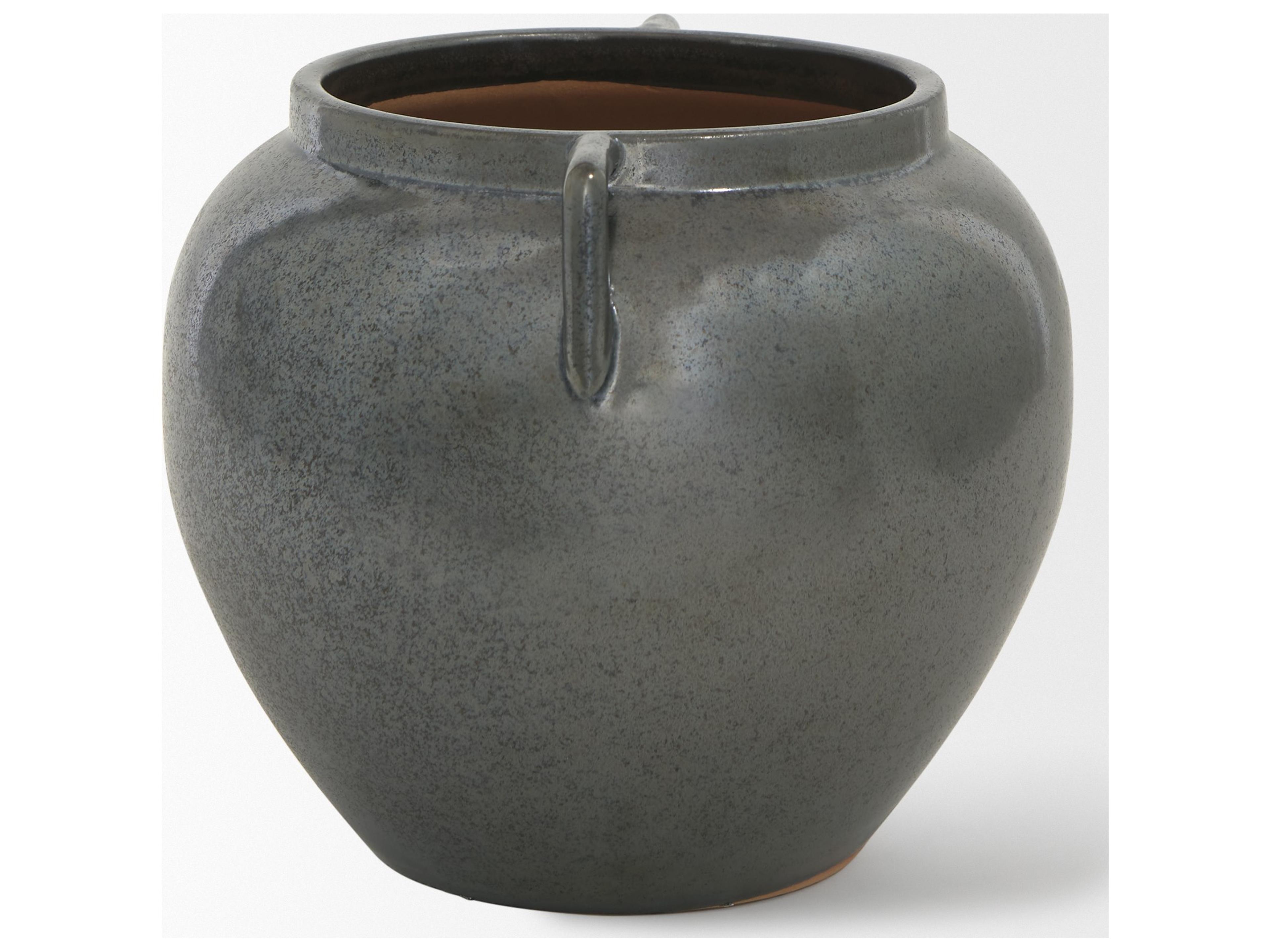 Mercana Kora Short Dark Metallic Double Ear Vase