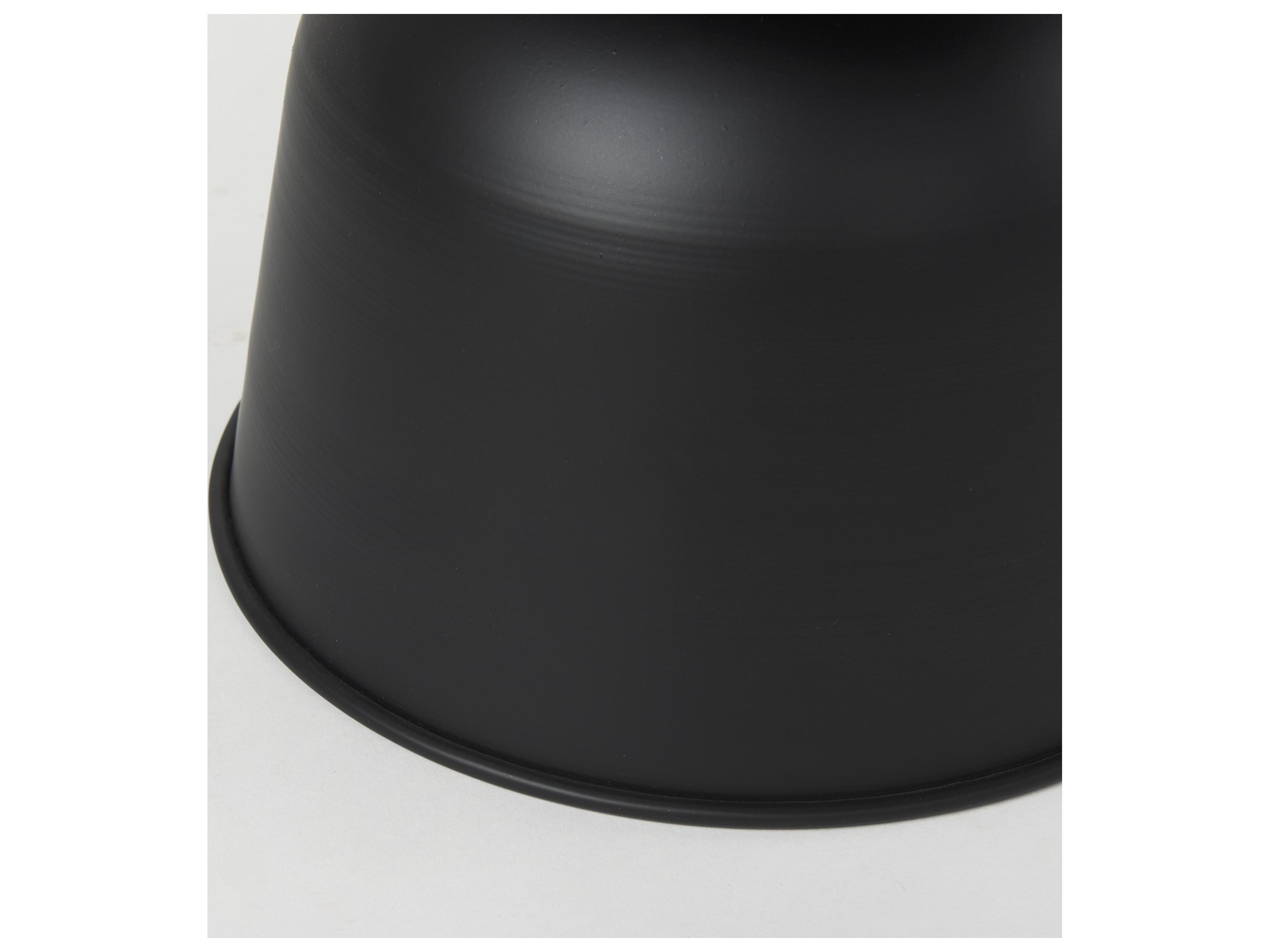 Mercana Talulla 19.7L x 19.7W x 14.8H Metal Matte Black Accent Table