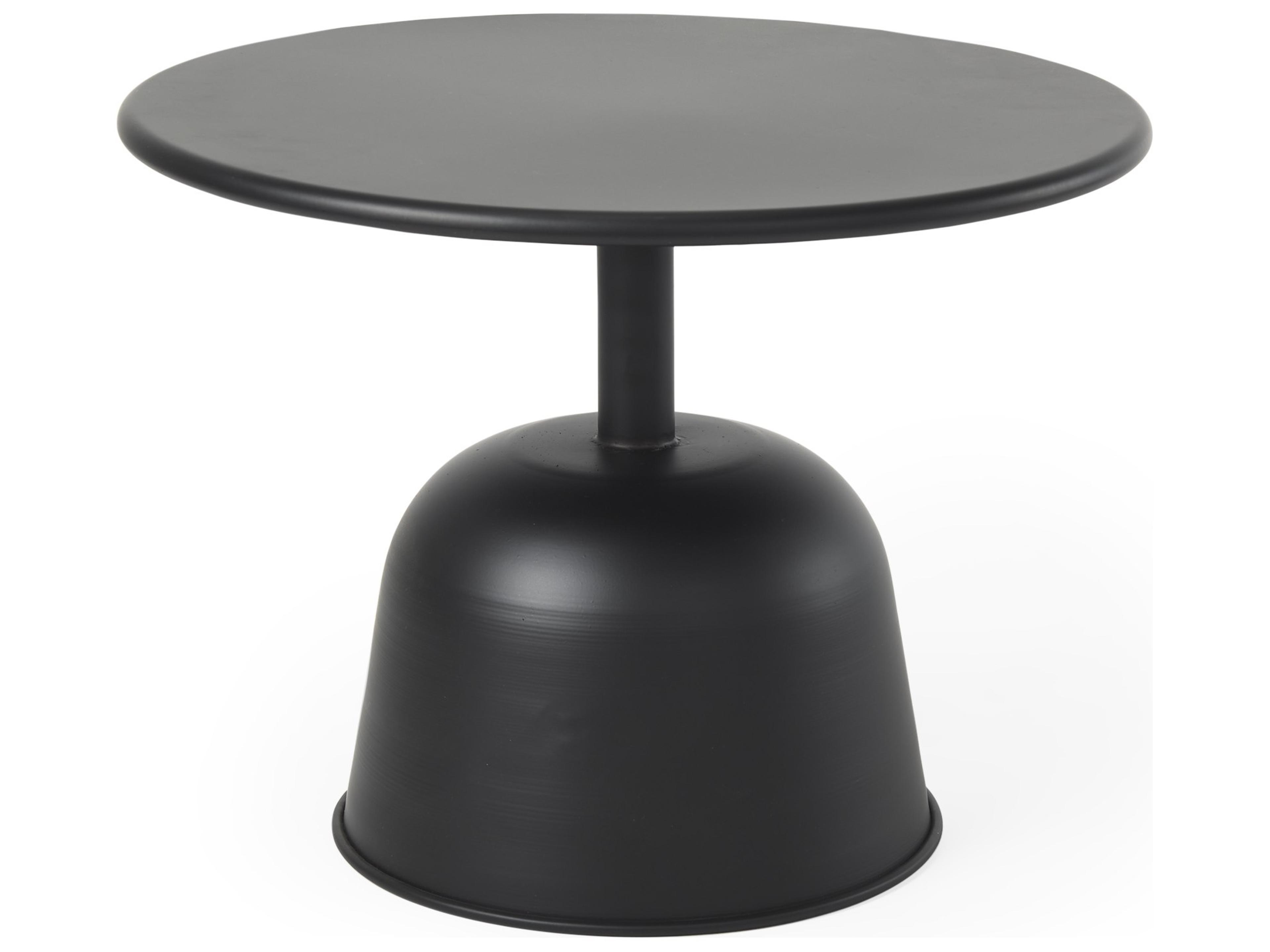 Talulla 19.7L x 19.7W x 14.8H Metal Matte Black Accent Table