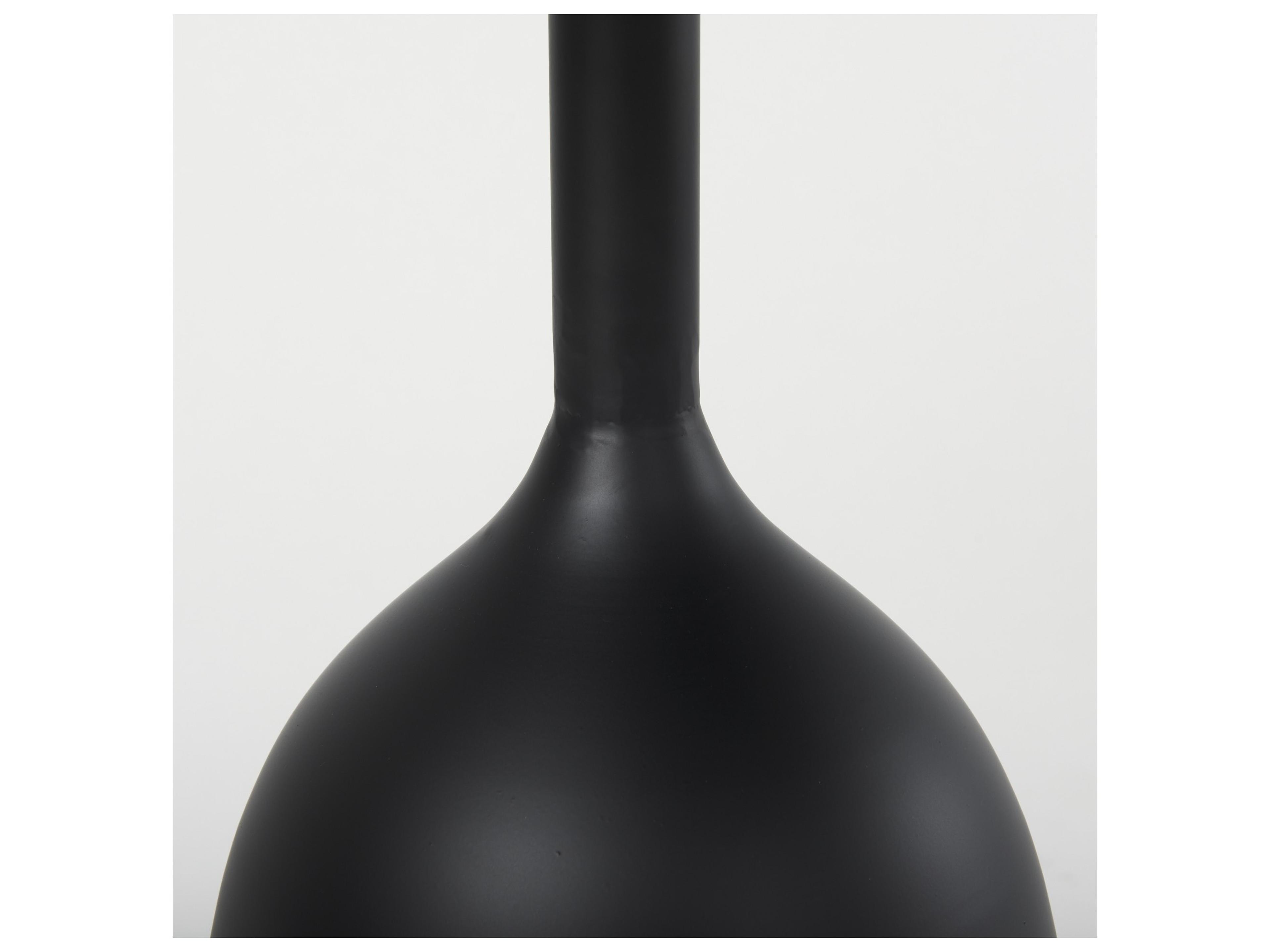 Mercana Talulla 16.5L x 16.5W x 19.7H Matte Black Metal Accent Table