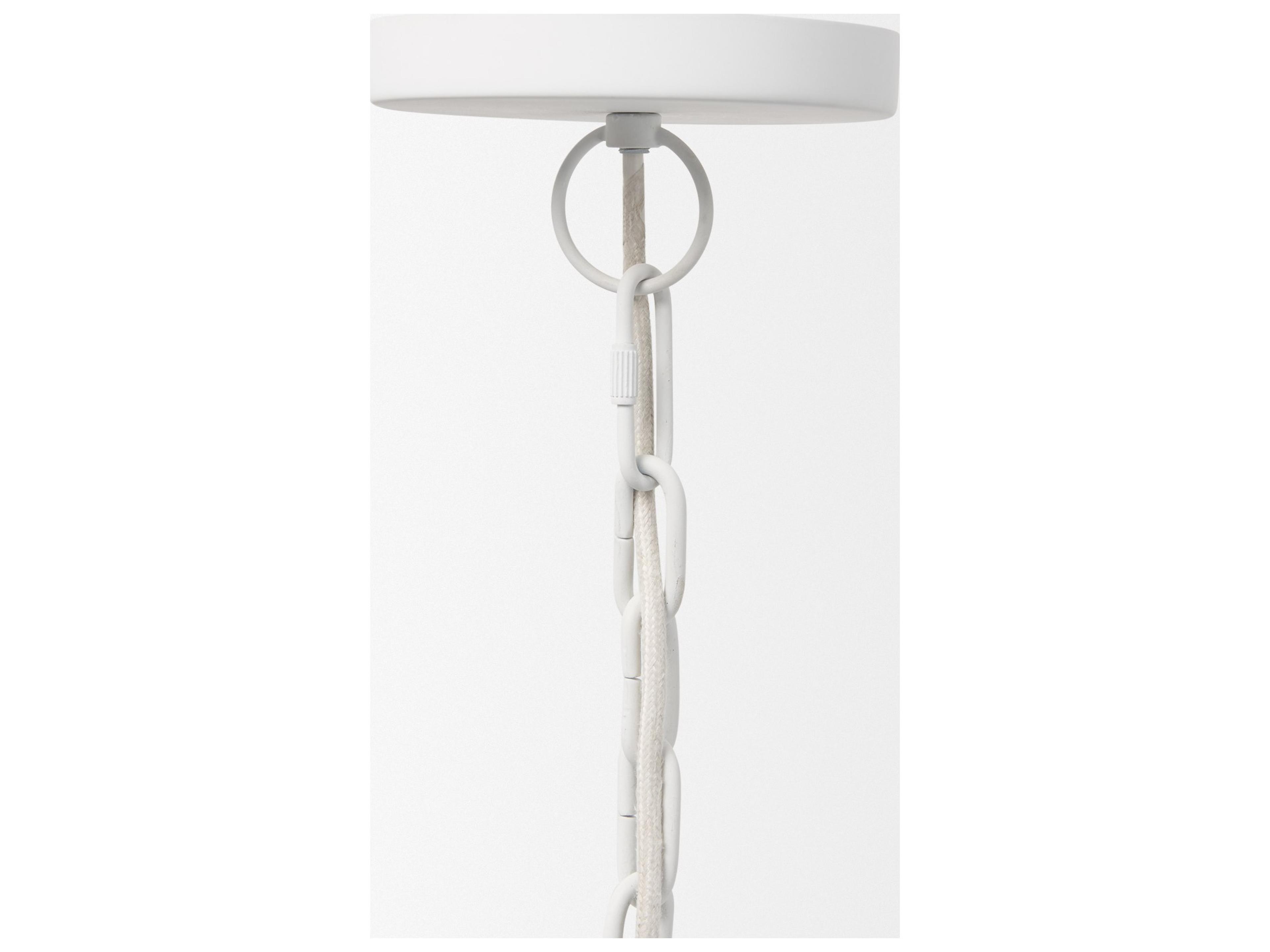 Mercana Juniper 24" Round White Dome Pendant Light