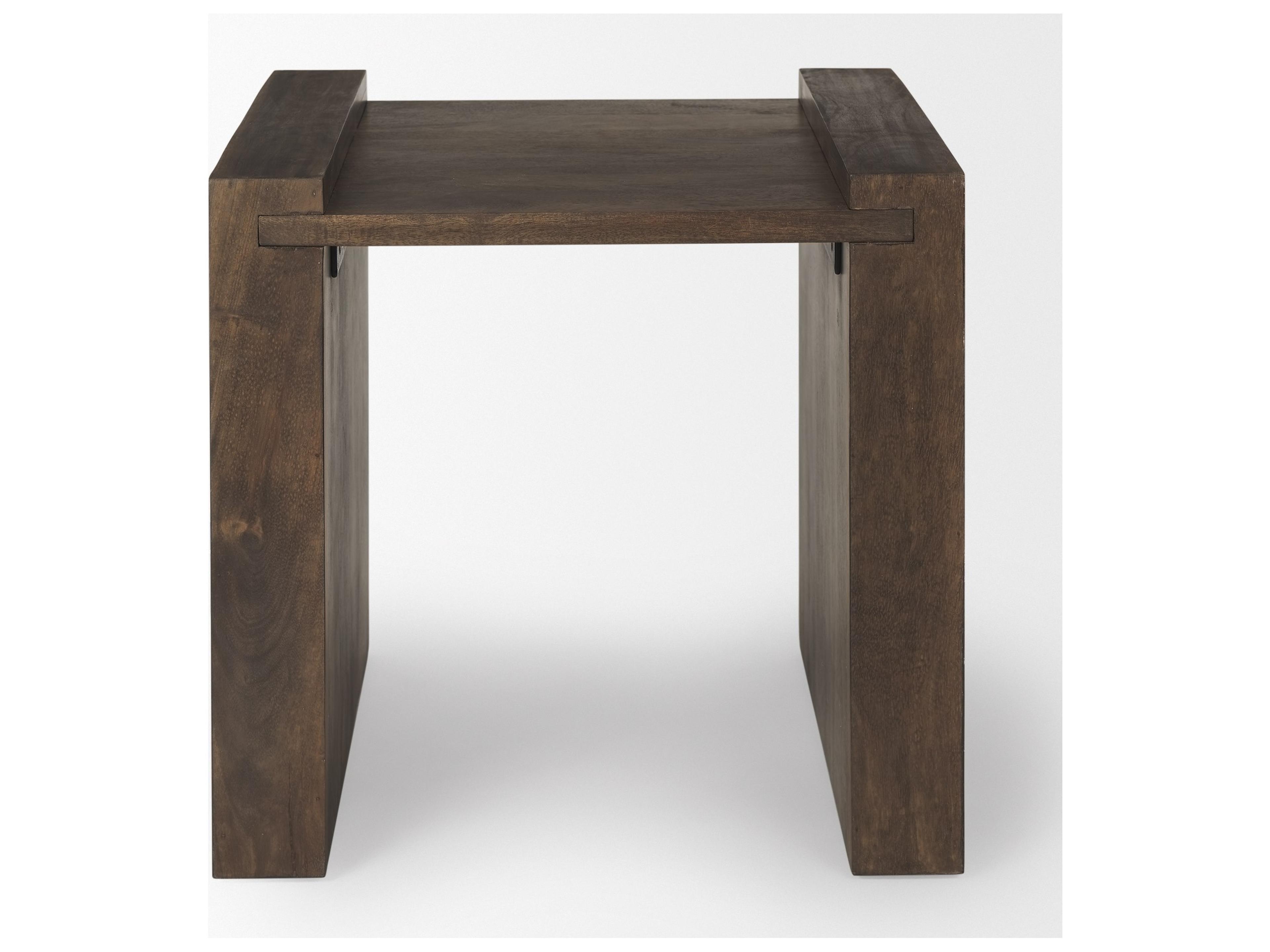 Mercana Athelia Dark Brown Wood Accent Table