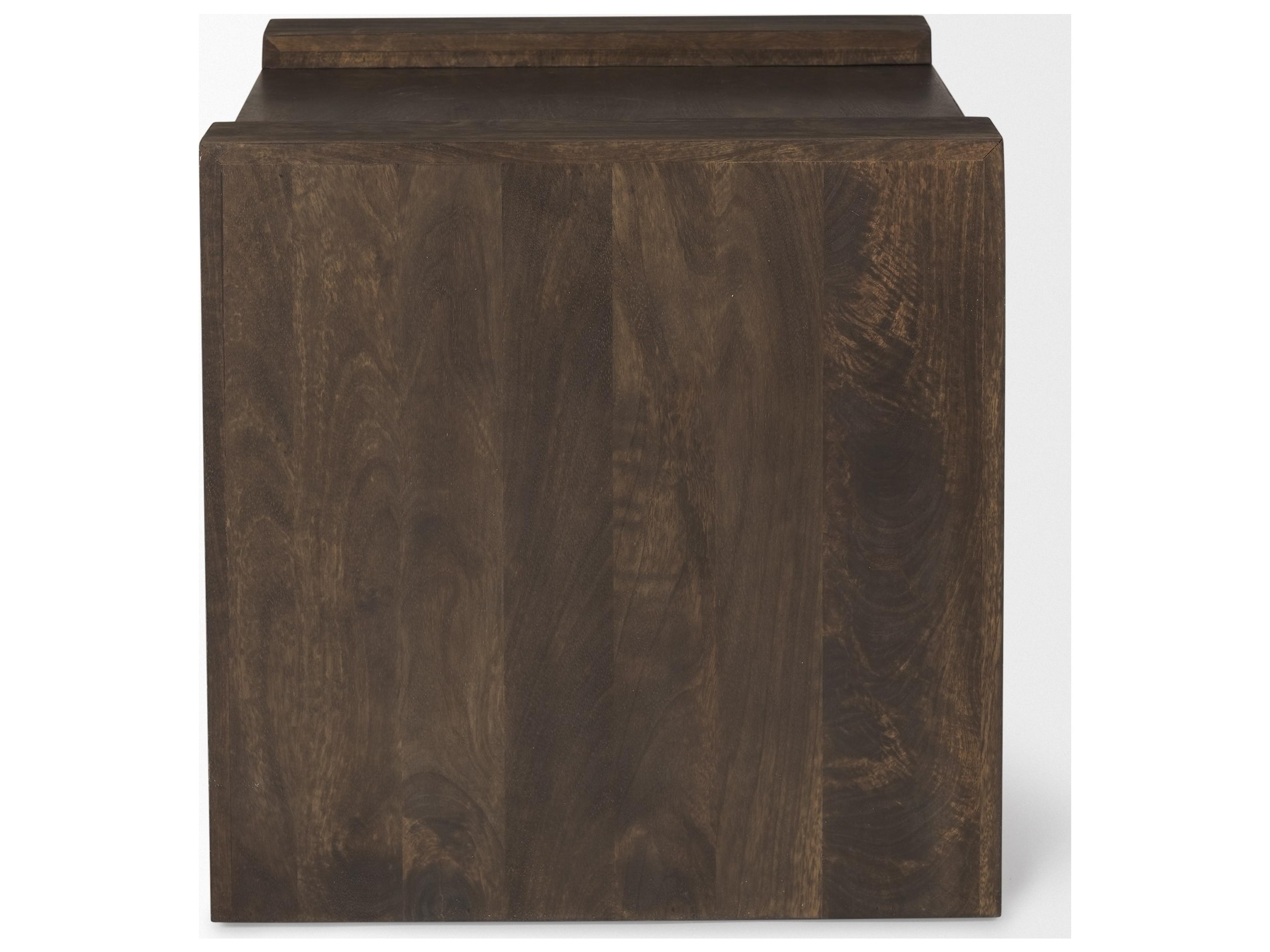 Mercana Athelia Dark Brown Wood Accent Table
