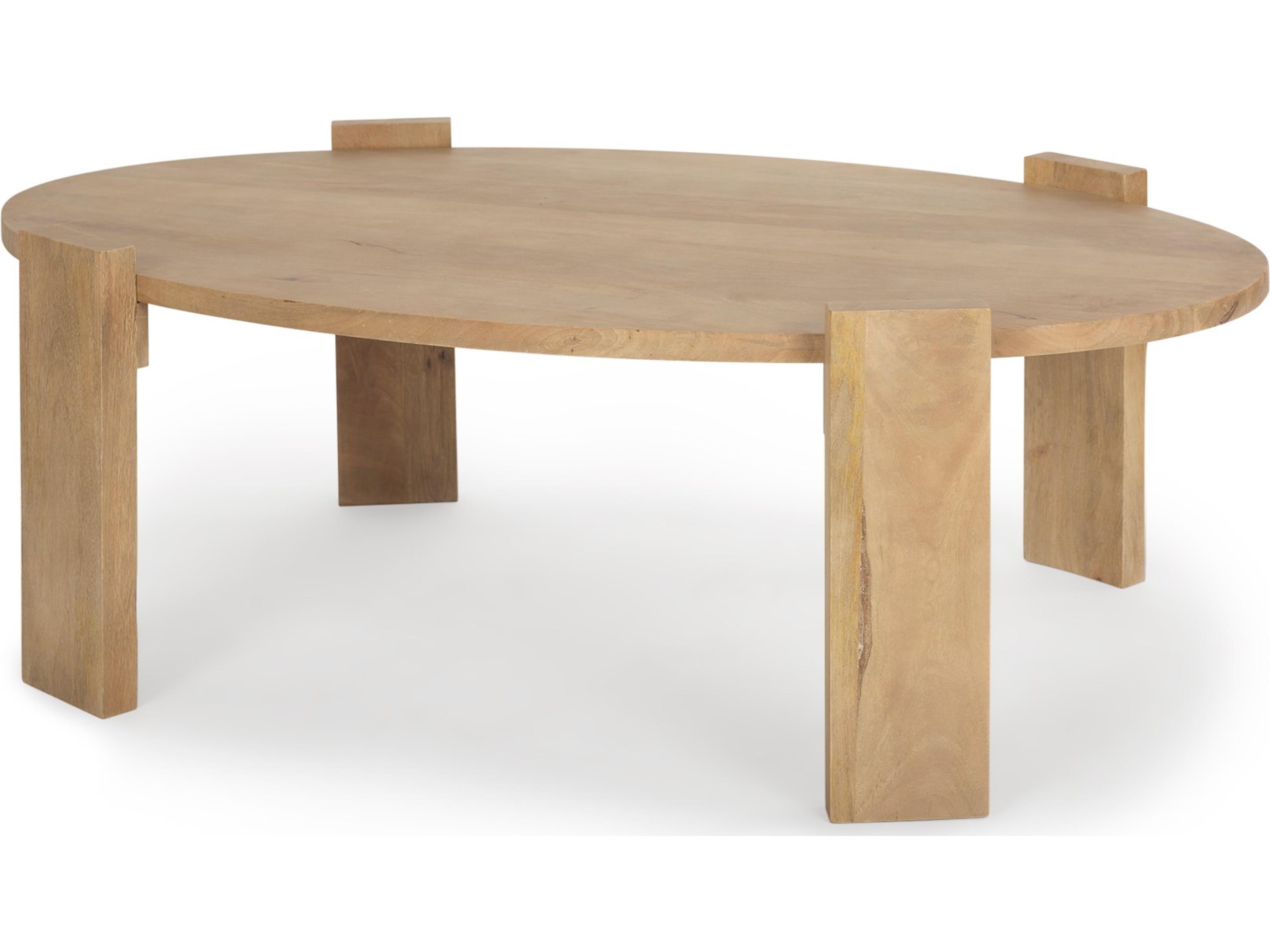 Evelyn Light Brown Oblong Coffee Table